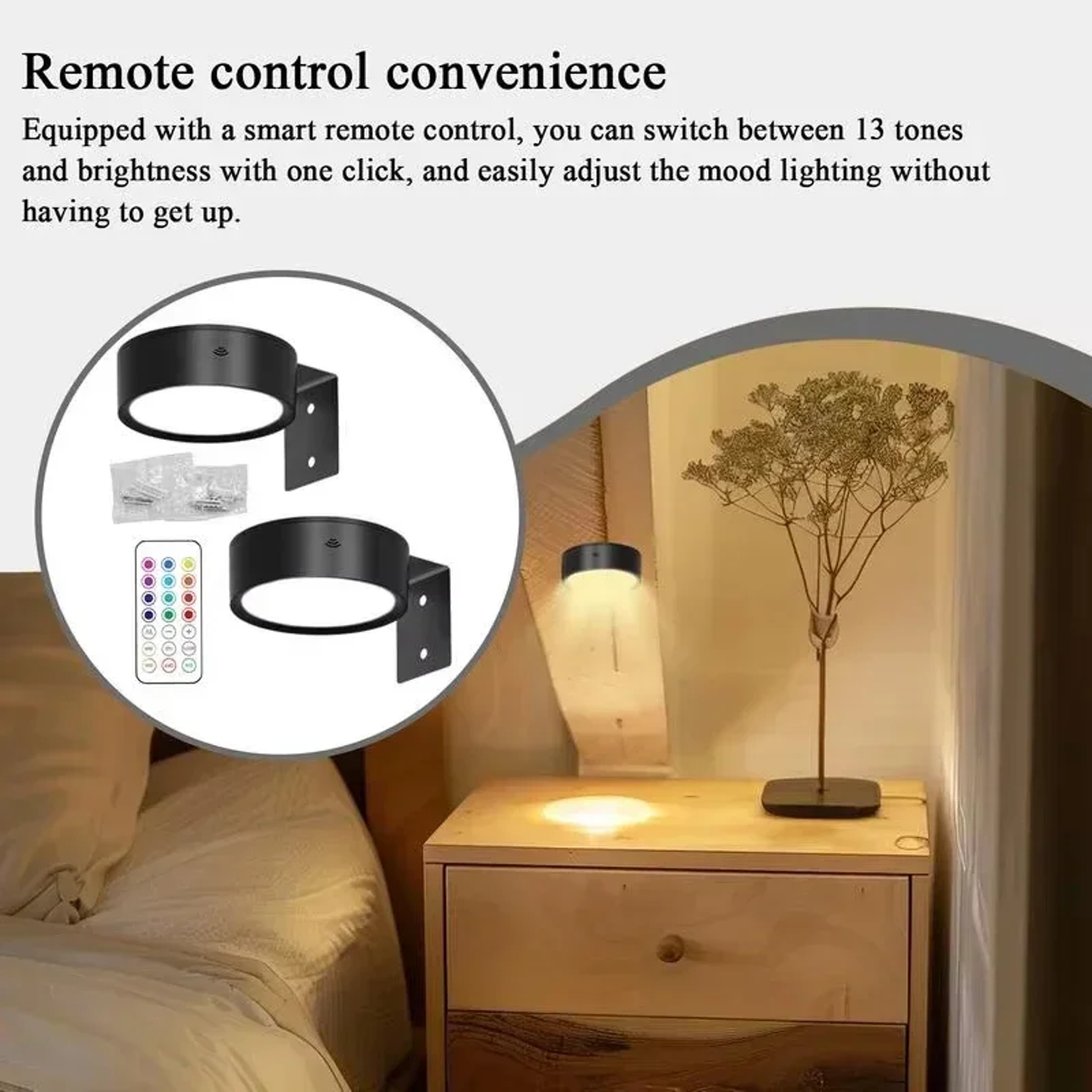 LED Picture Light With Remote Control Magnetic Battery Powered Art Display Lamp 3