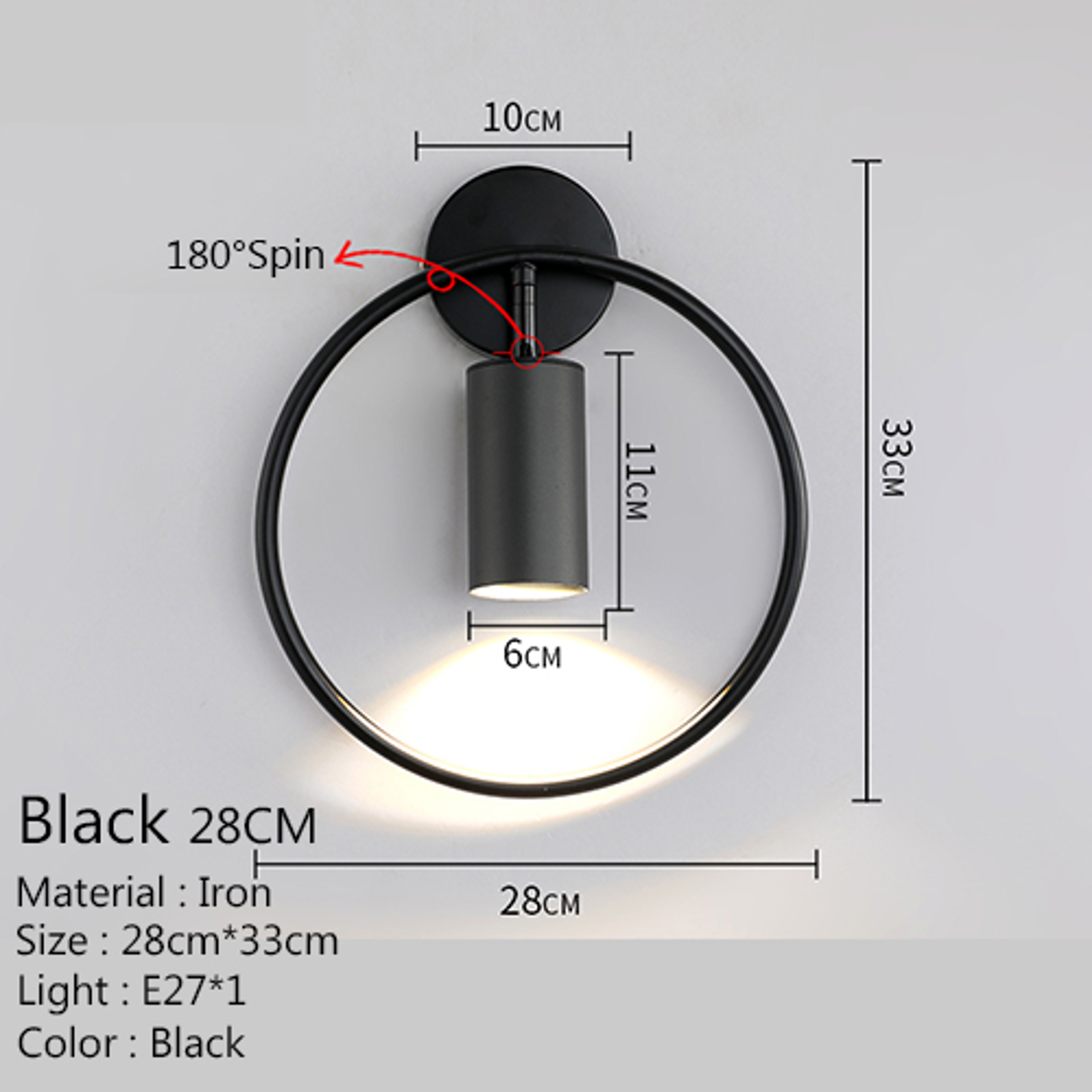 Modern Nordic Gold Wall Light LED Bedside Wall Lamp for Bedroom Living Room Hallway Decor – view 7