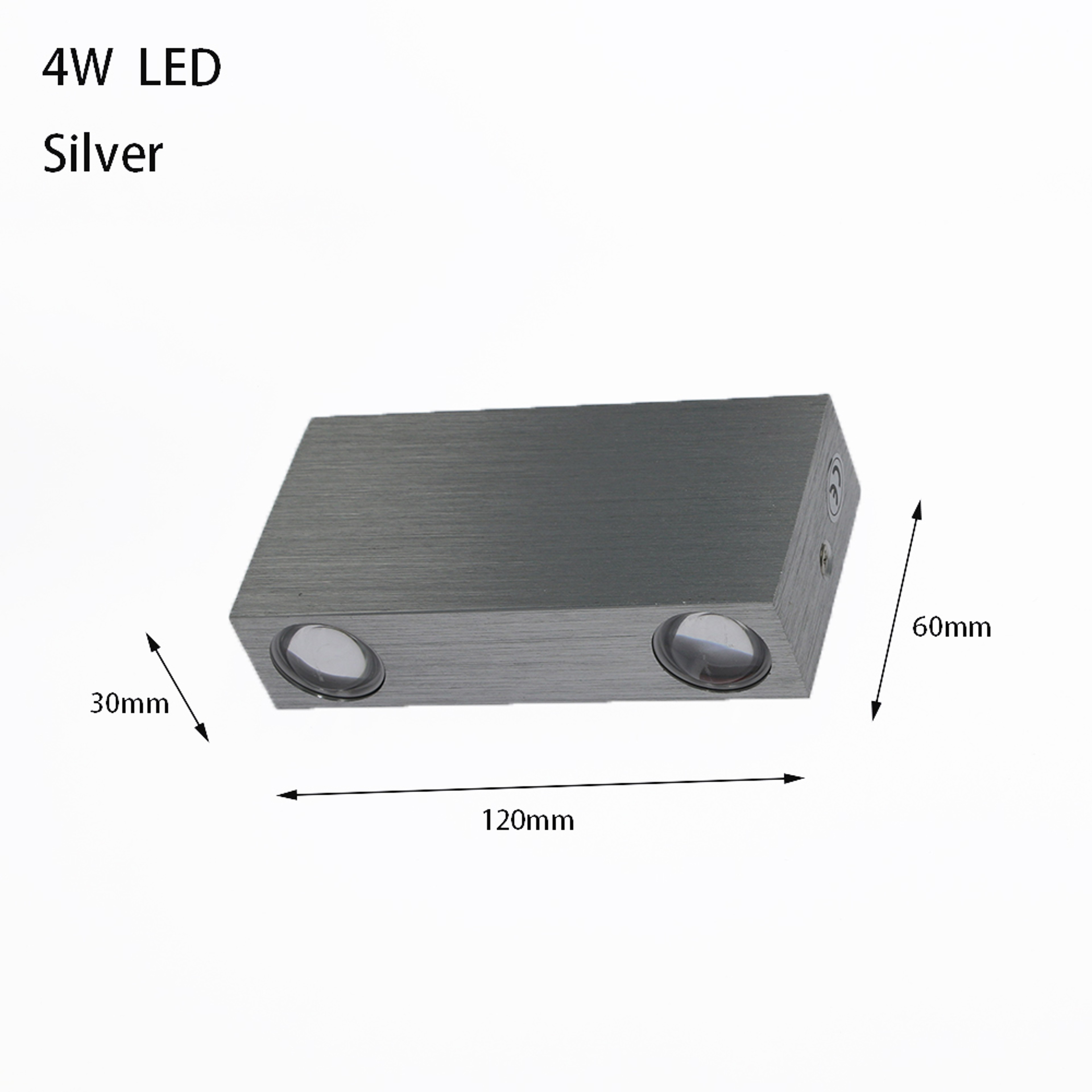 Modern LED Wall Sconce Aluminum Up Down Wall Light for Bedroom Living Room – view 7