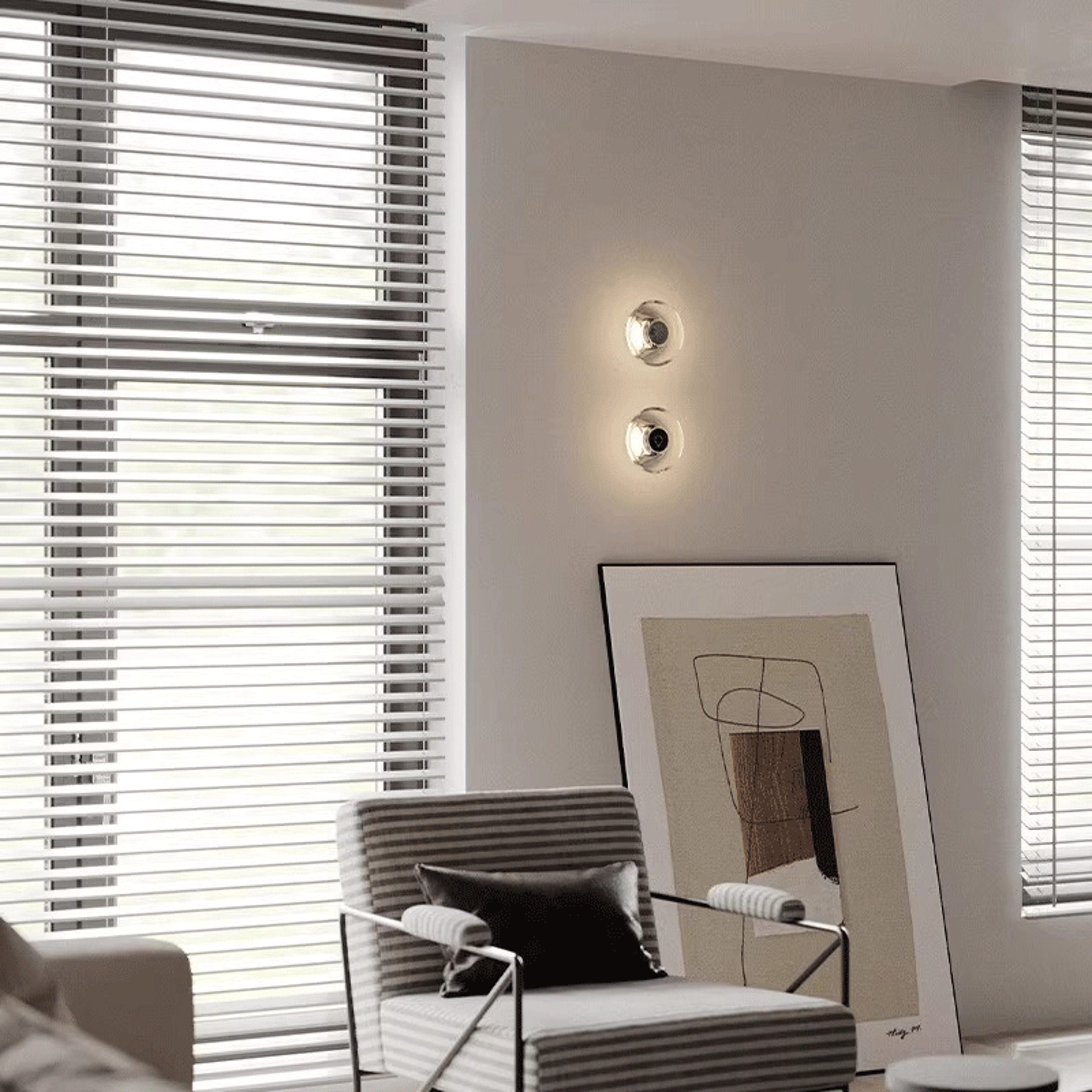 Modern Crystal LED Wall Sconce Round Bedside Light For Bedroom Living Room Hallway 3