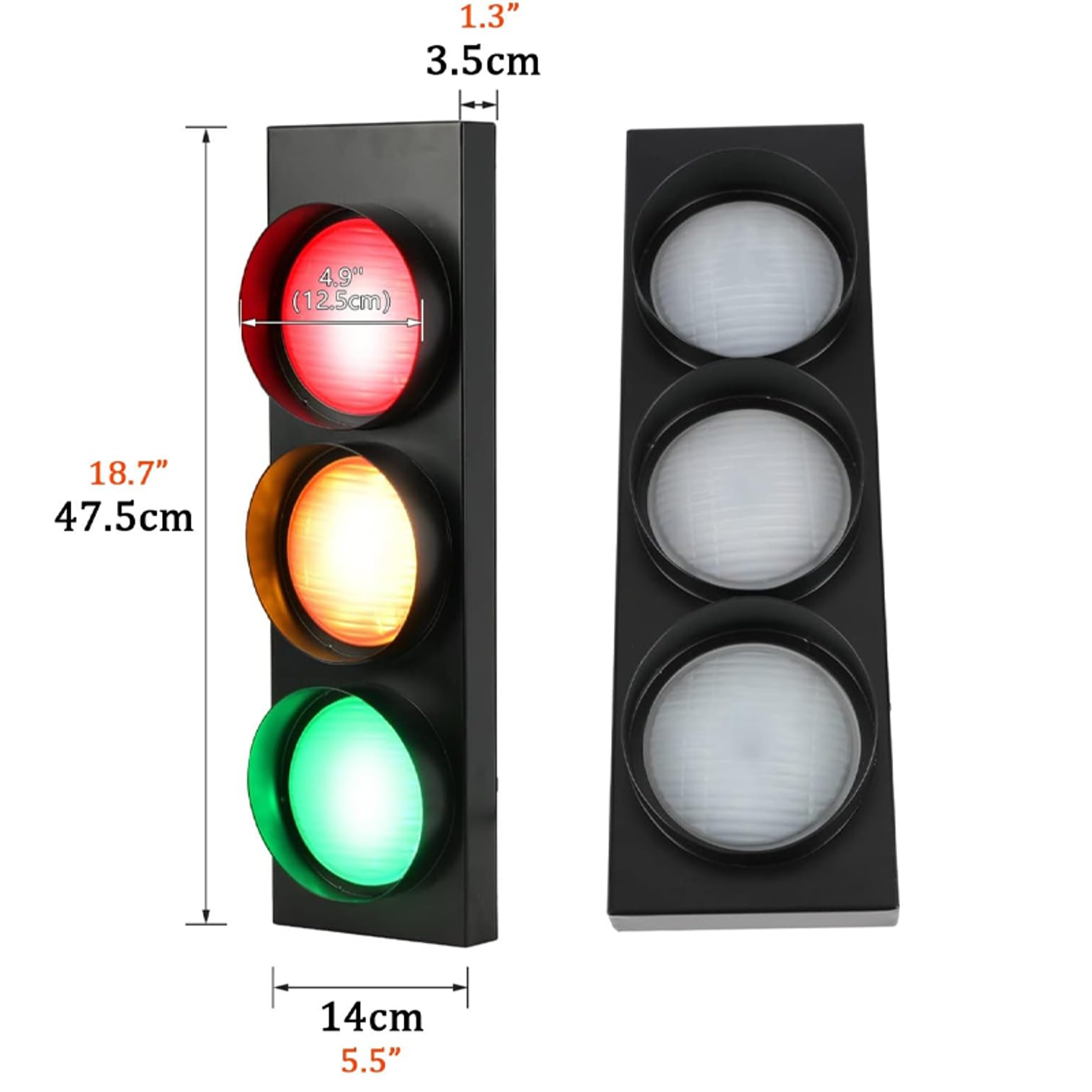 Traffic Light Wall Lamp with Remote Control LED 3 Color Traffic Light Wall Lamp for Vintage Decor – view 7