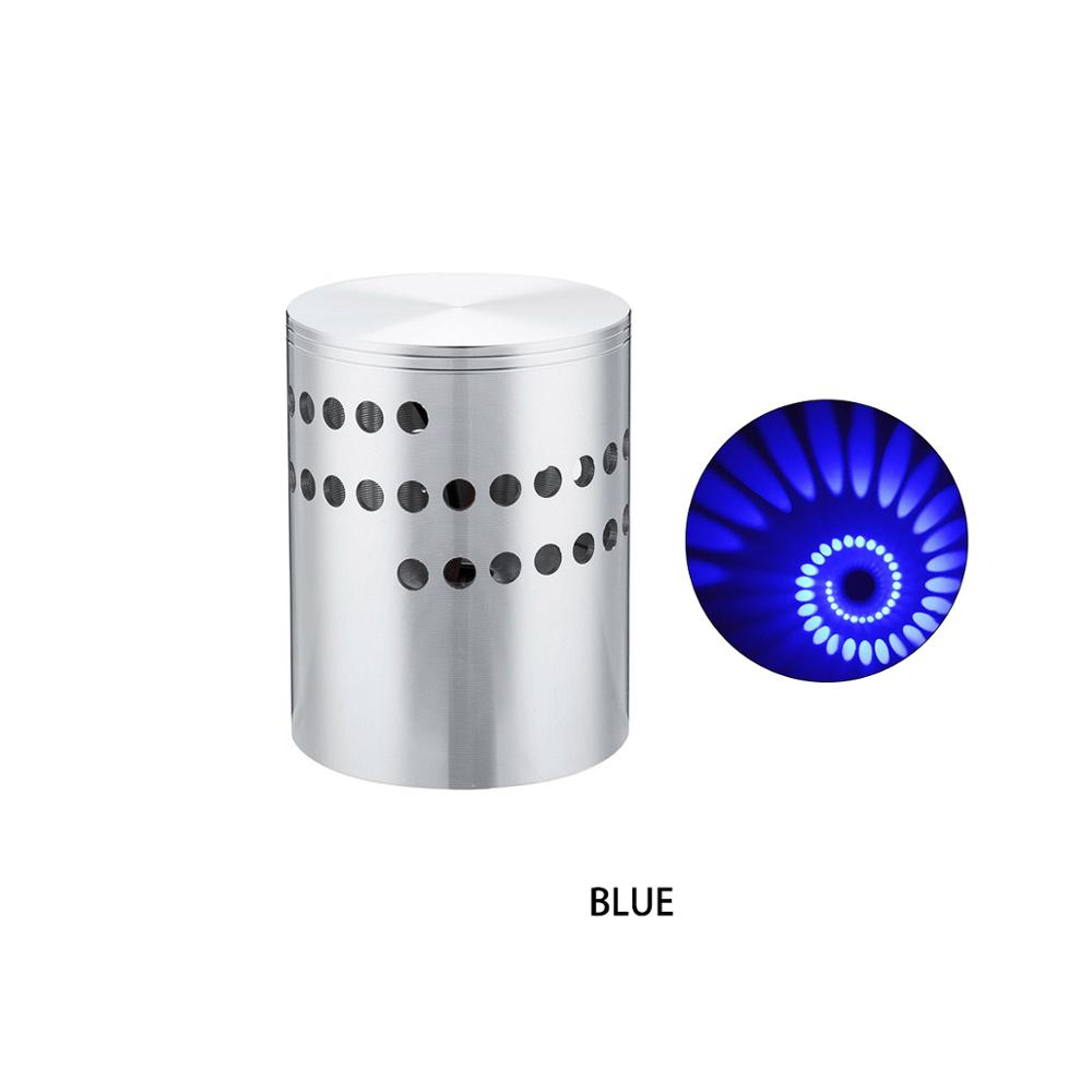 RGB Spiral LED Wall Light Sconce With Remote For Party And Home Decor 8