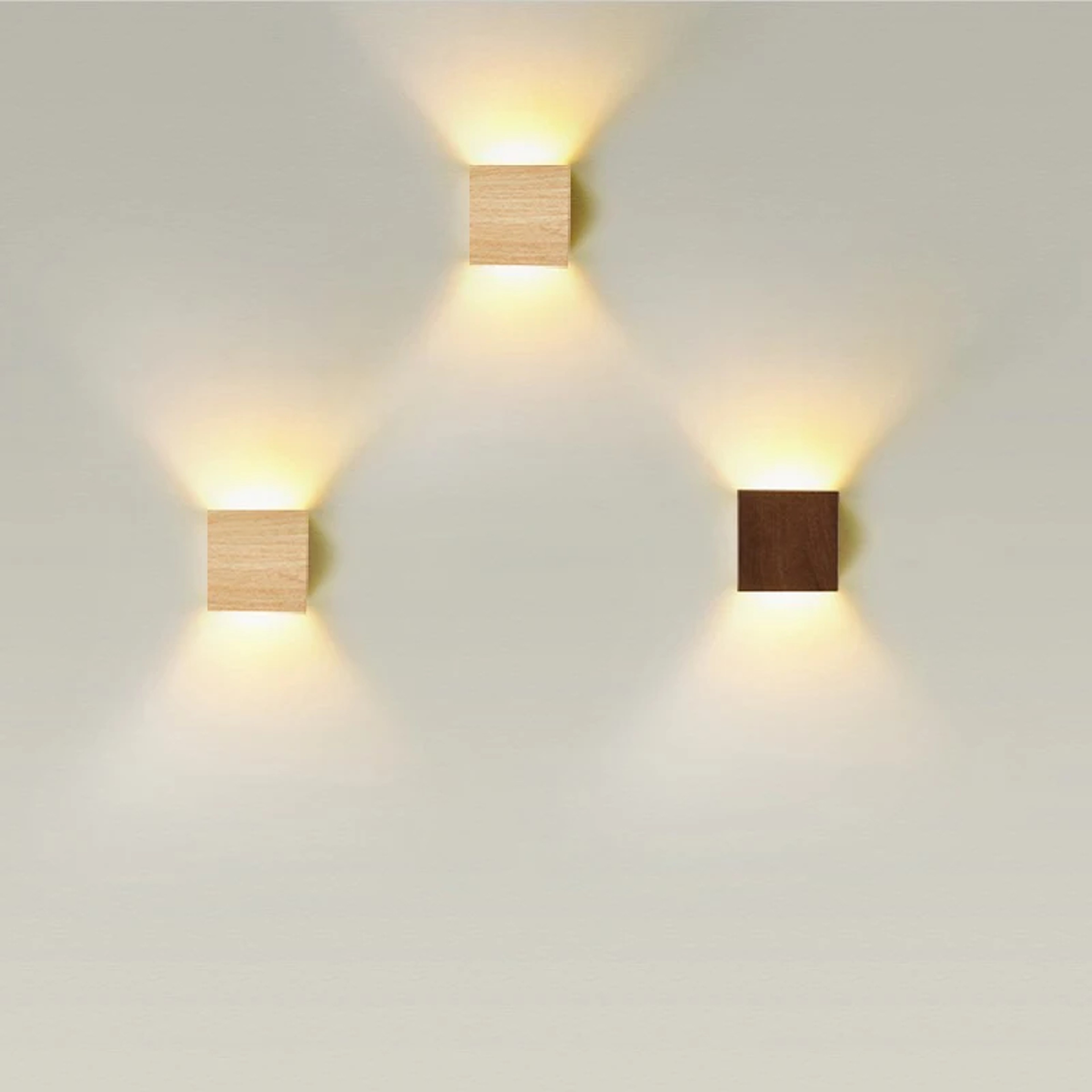 Creative Wood Wall Lamp LED Up Down Modern Wall Lighting for Bedroom and Hallway Decor – view 1