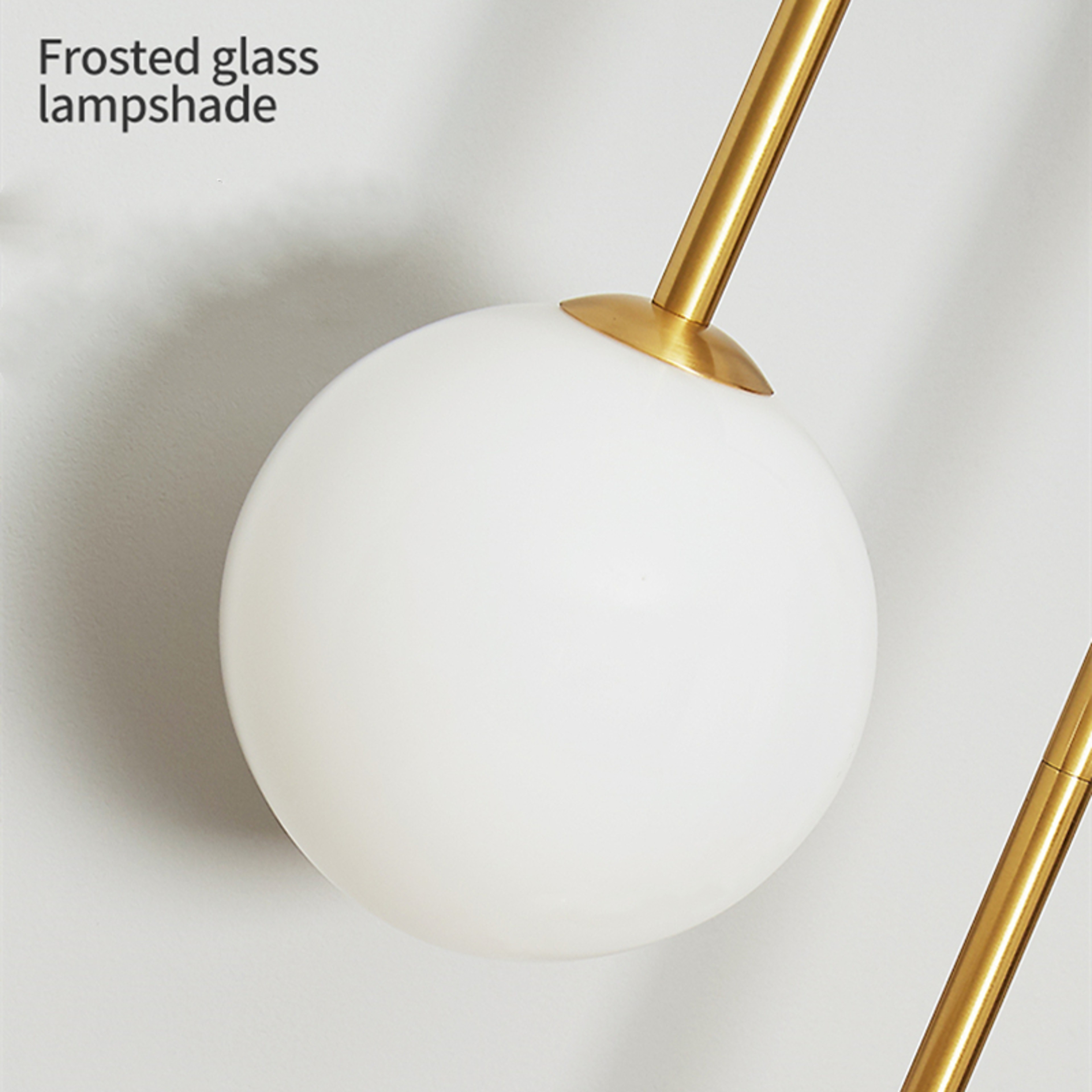 Modern Wall Lamp Glass Ball LED Gold Wall Sconce for Bedroom Living Room Decor – view 6