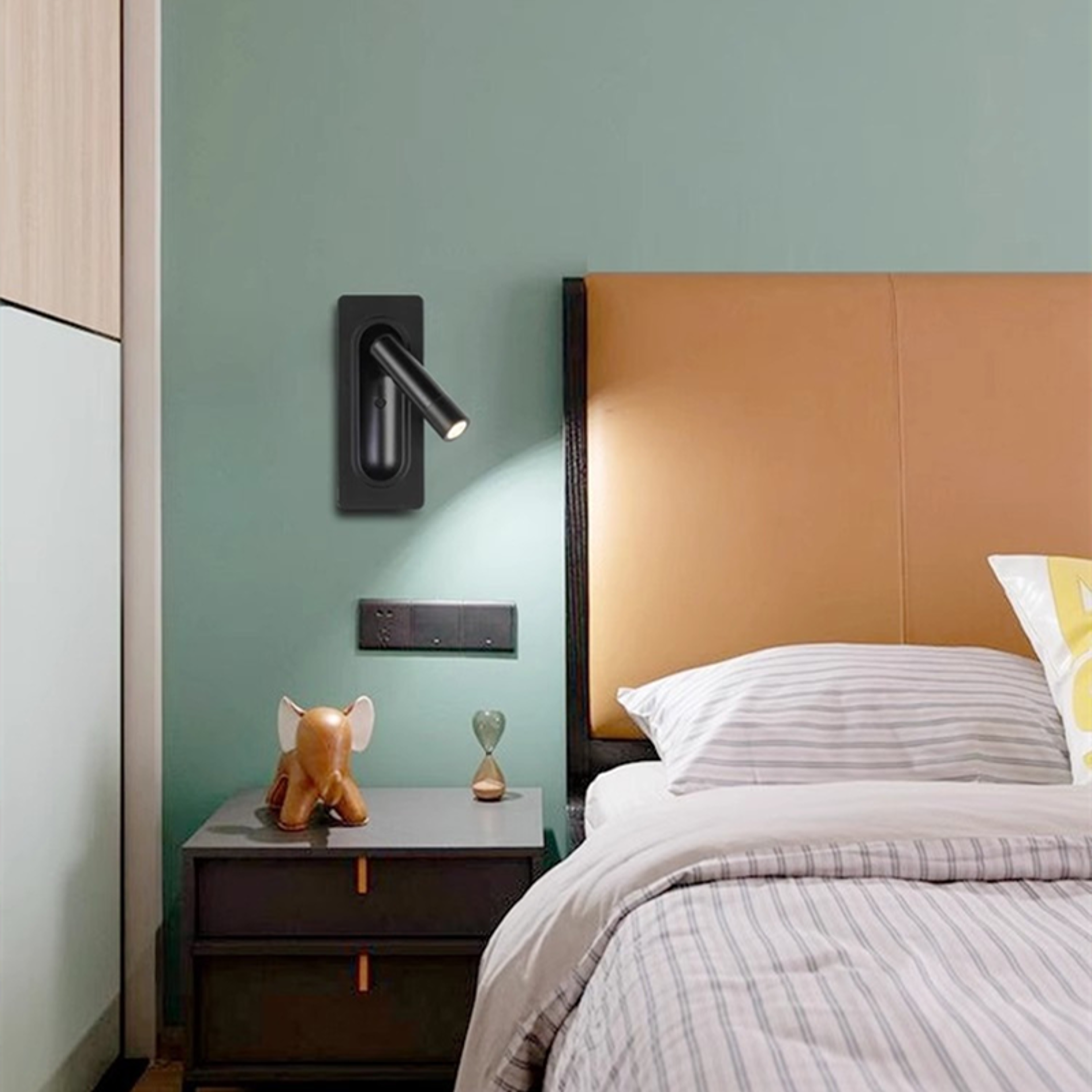 Adjustable LED Wall Reading Lamp for Bedroom Bedside Study – view 3