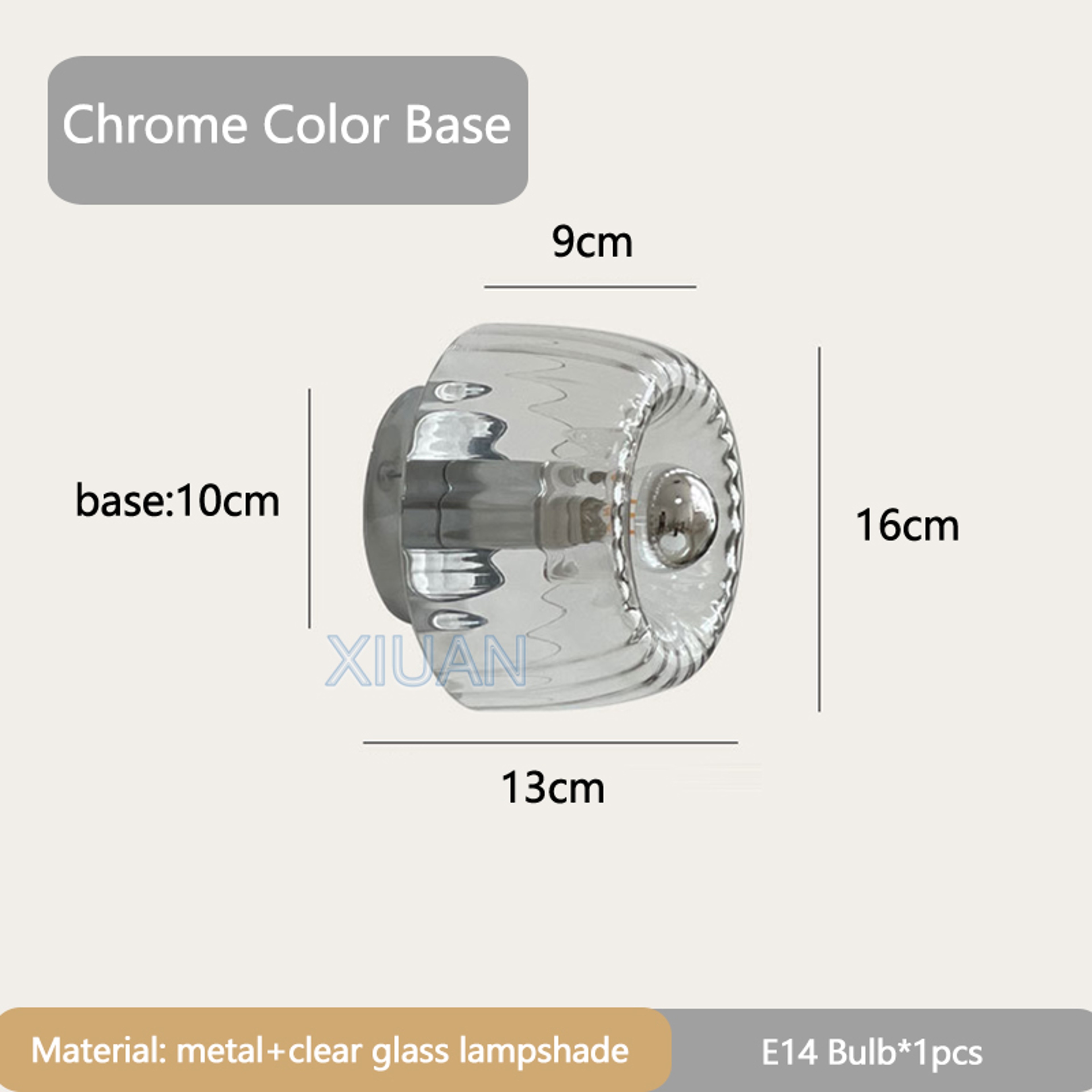 Bauhaus Glass Wall Lamp Modern E14 Decorative Wall Light for Living Room – view 8