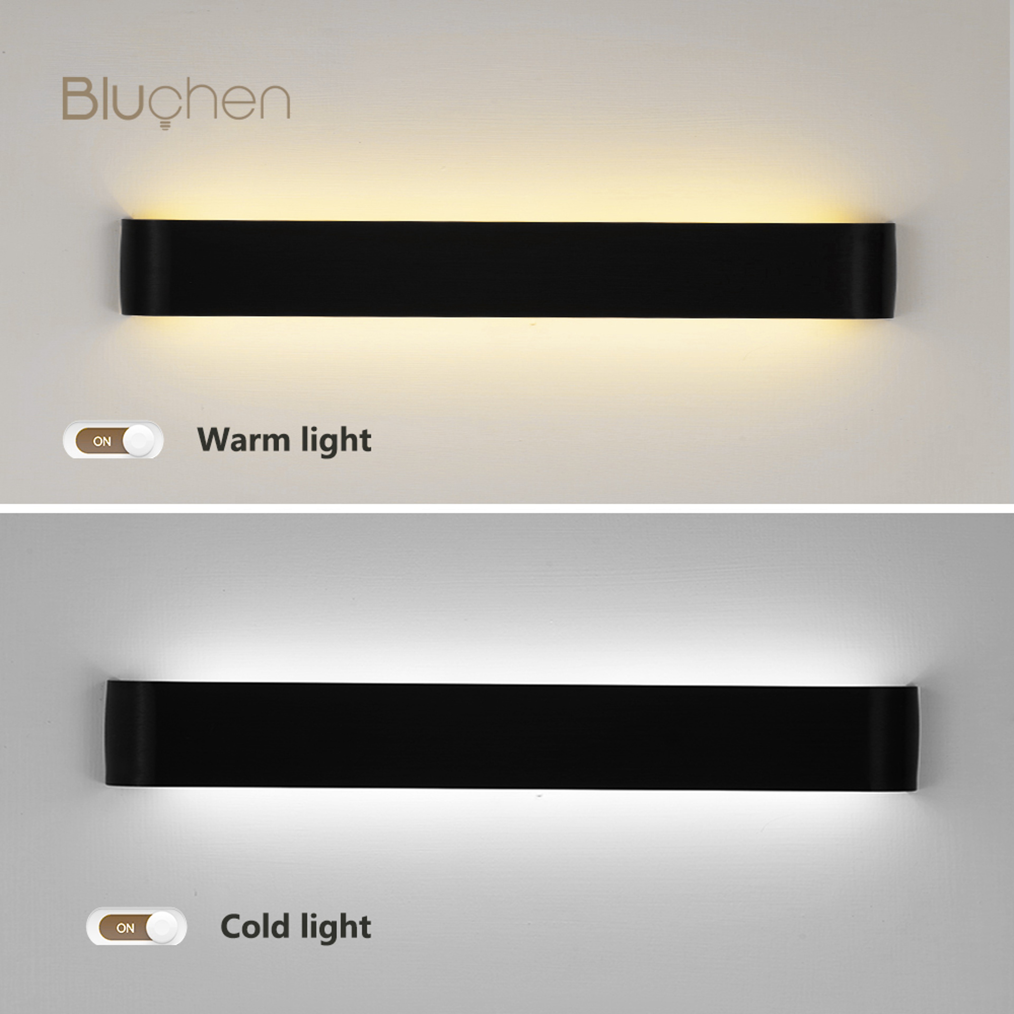 Modern LED Wall Sconce Light Brushed Aluminum Indoor Lamp For Bedroom Living Room Decor 3