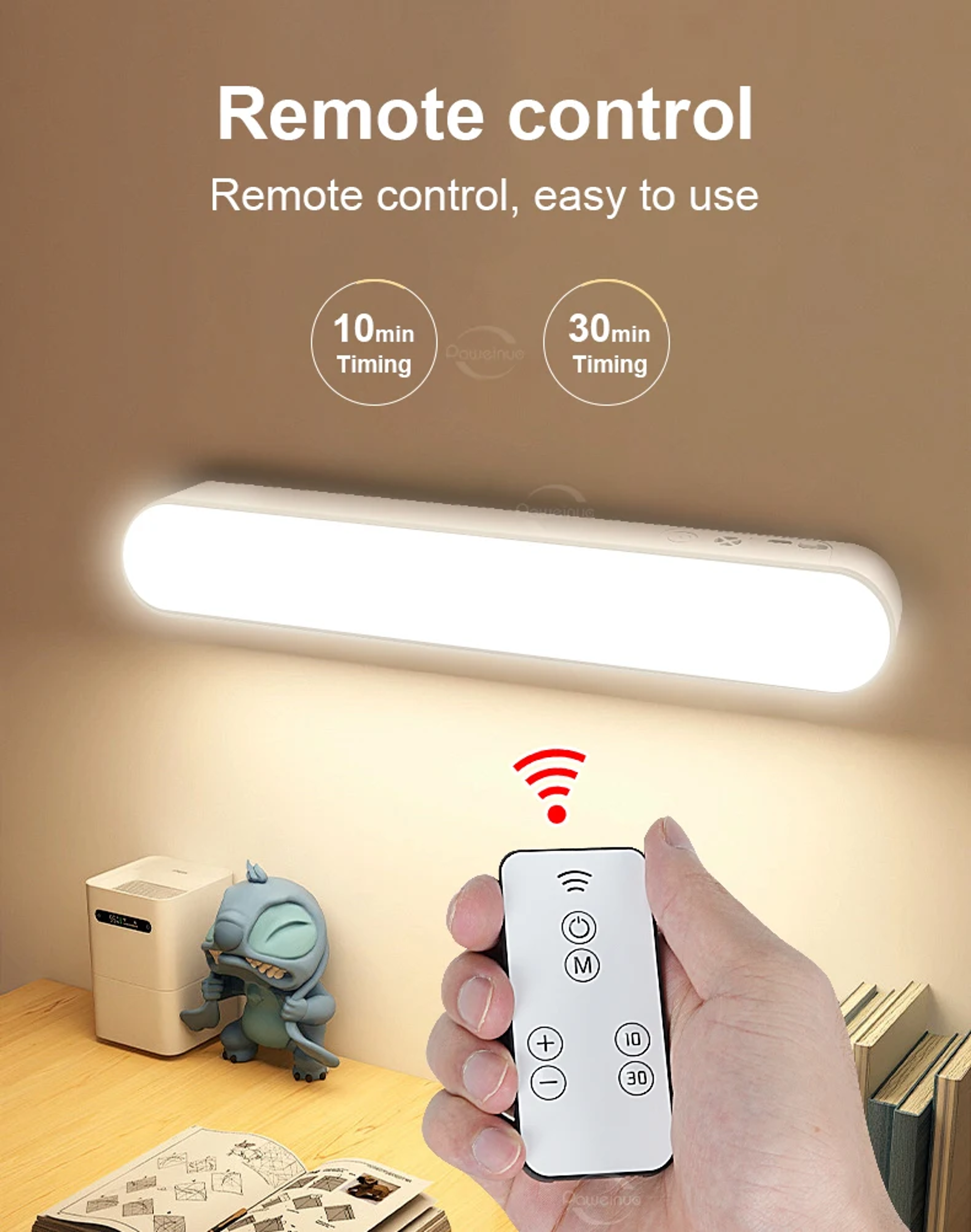 Rechargeable LED Desk Lamp Wireless Touch Sensor Reading Light With Magnetic Mount – view 4