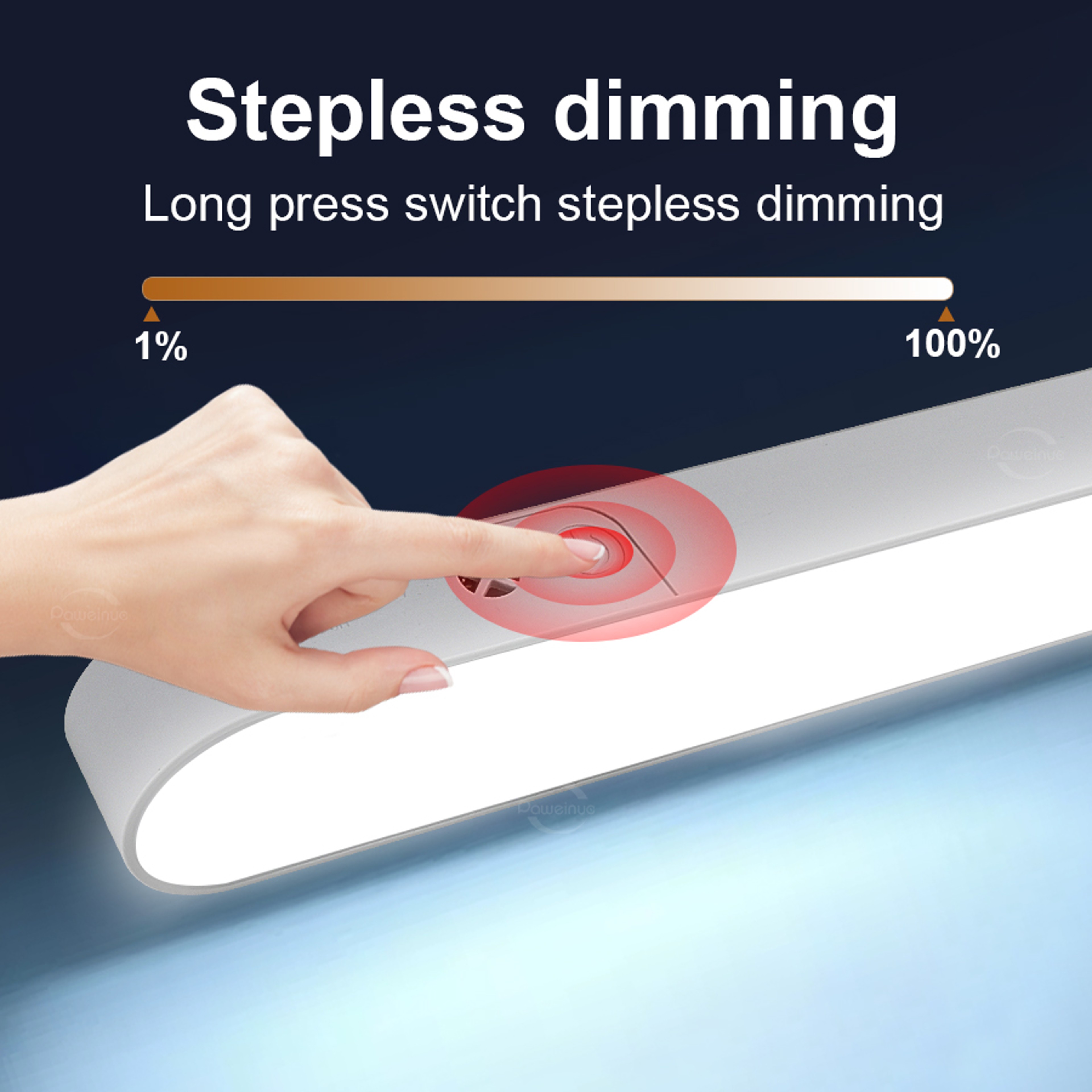 Rechargeable LED Desk Lamp Wireless Touch Sensor Reading Light With Magnetic Mount – view 5