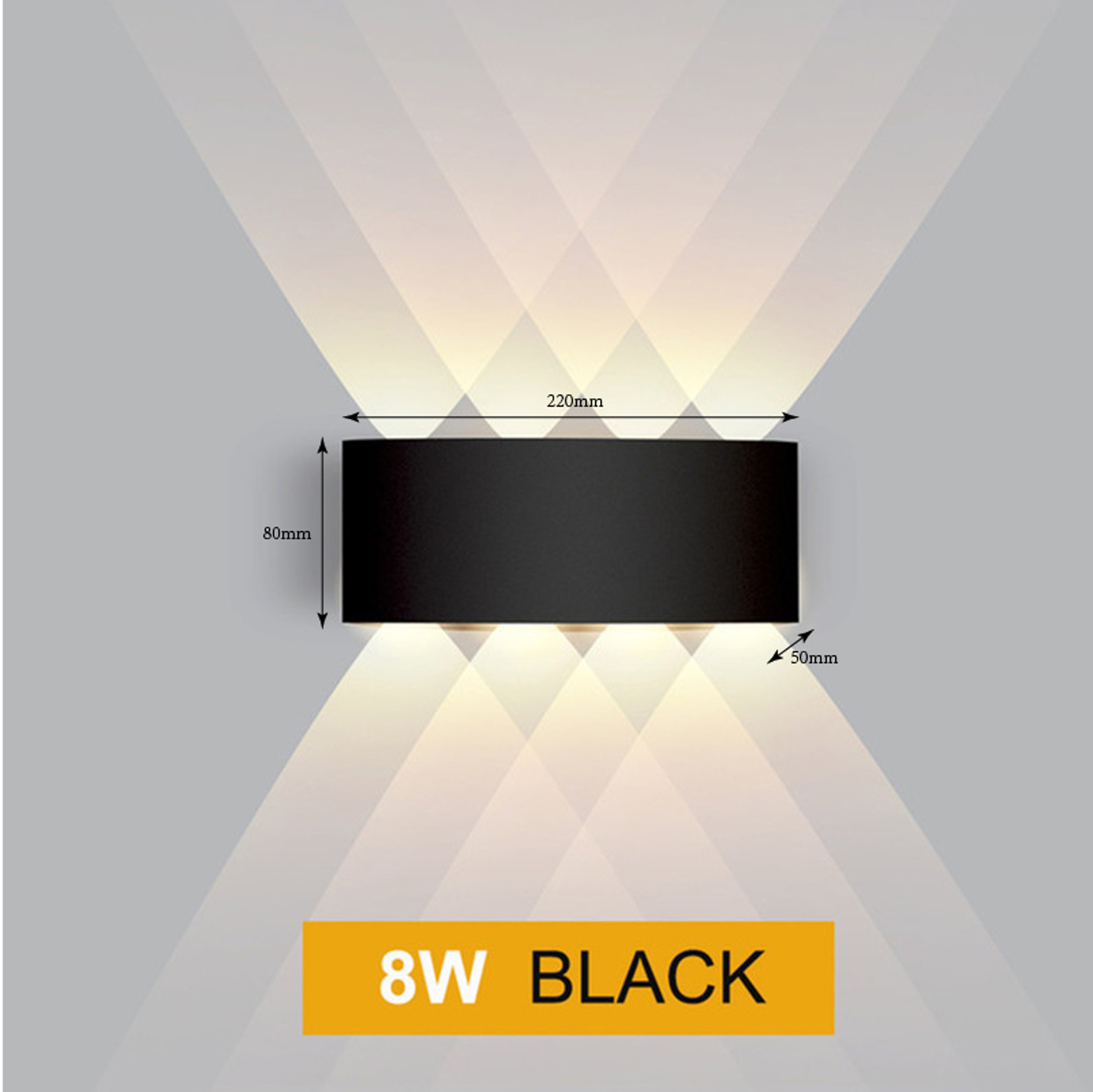 Nordic LED Wall Lamp Modern Up Down Outdoor Wall Light for Indoor Stair Bedroom Bathroom – view 7