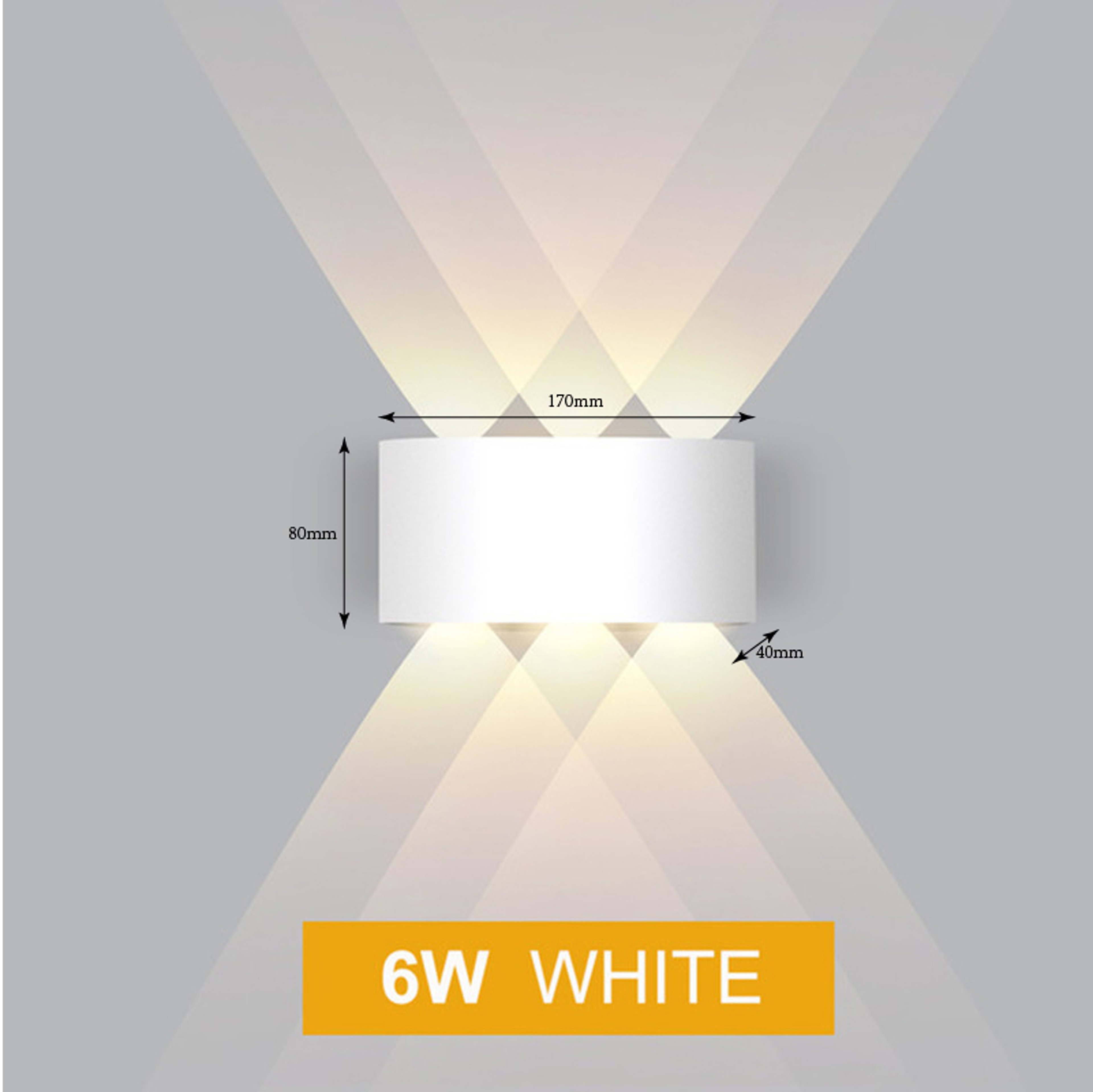 Nordic LED Wall Lamp Modern Up Down Outdoor Wall Light for Indoor Stair Bedroom Bathroom – view 10