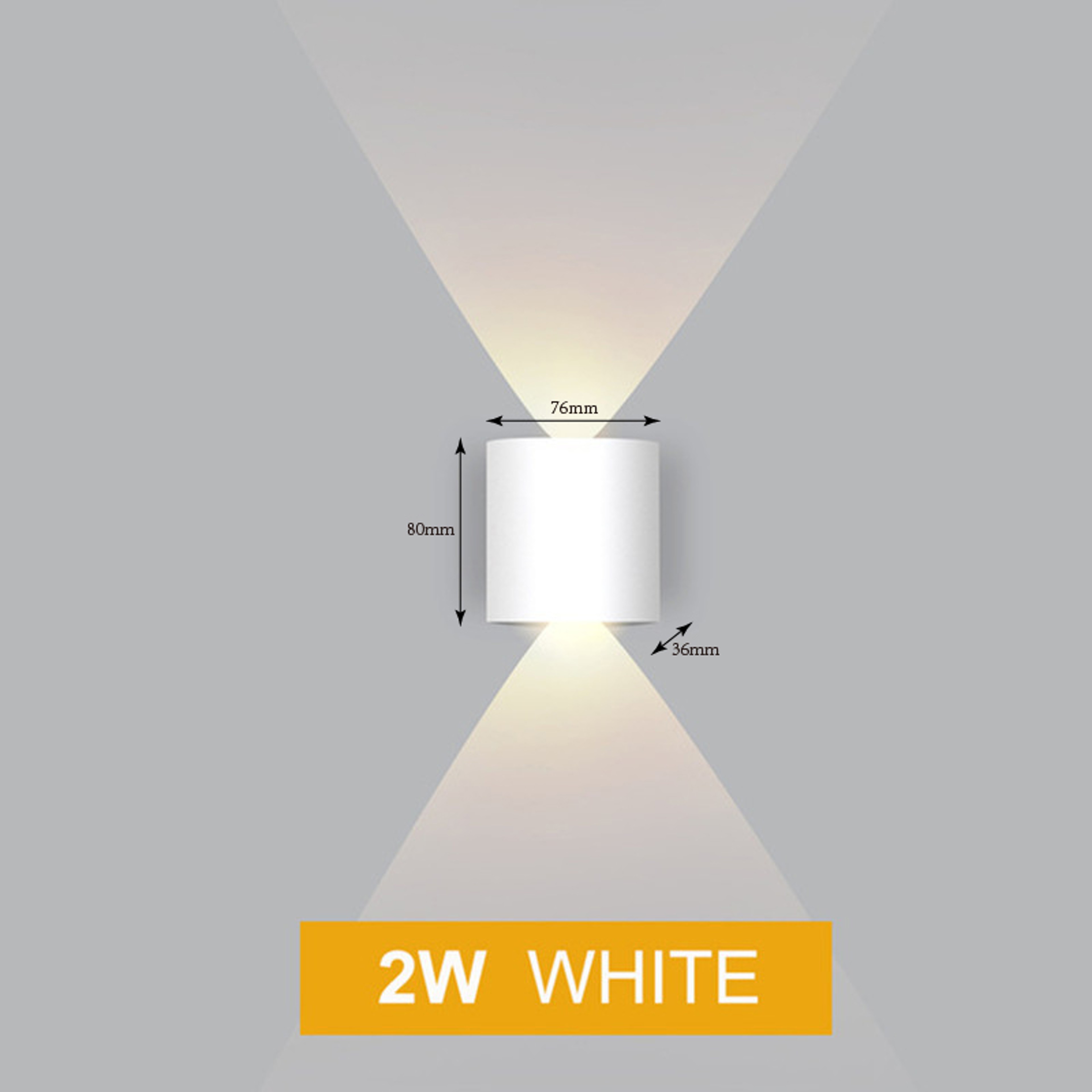 Nordic LED Wall Lamp Modern Up Down Outdoor Wall Light for Indoor Stair Bedroom Bathroom – view 14