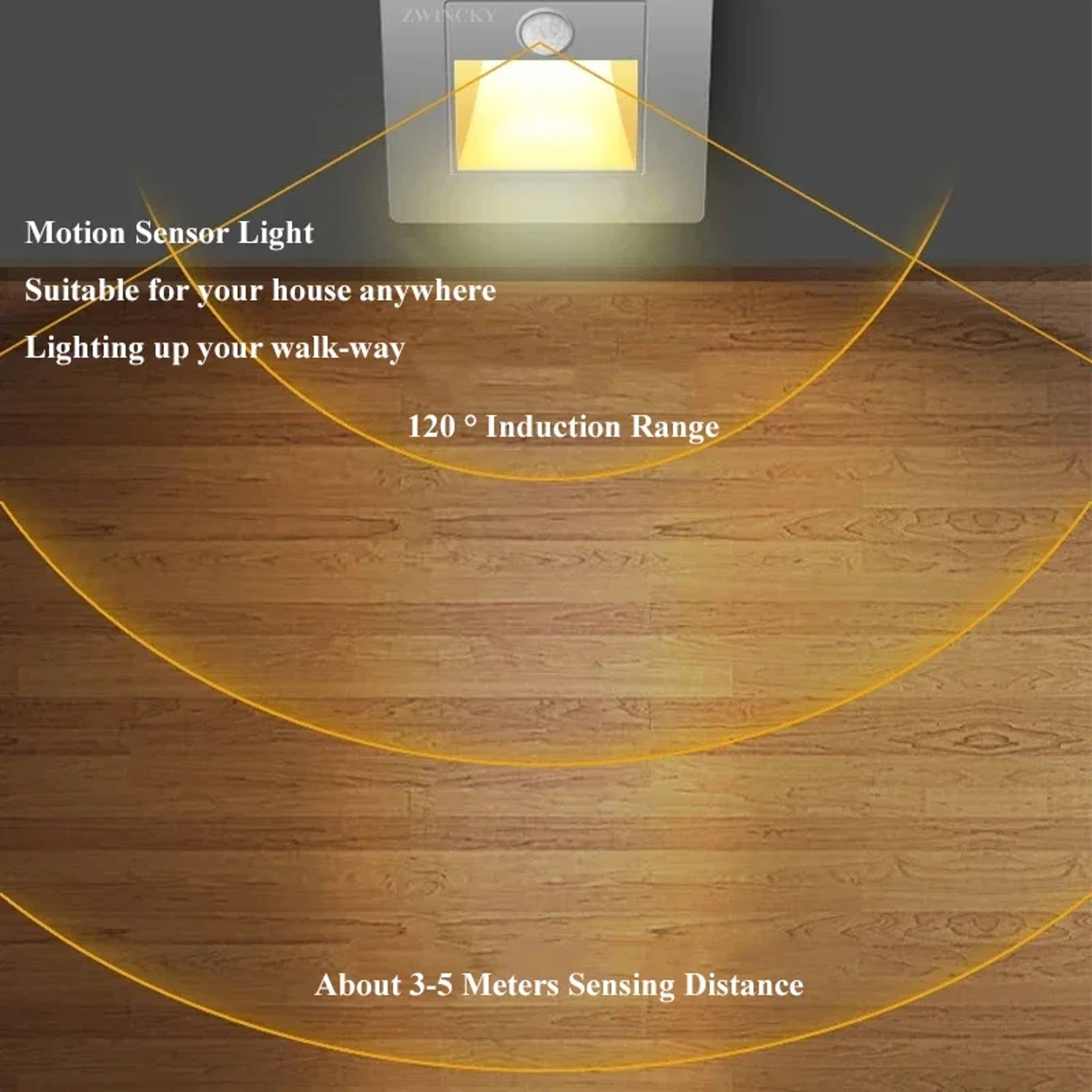 Motion Sensor Stair Light LED Step Lamp Recessed Wall Light for Smart Staircase Lighting – view 3