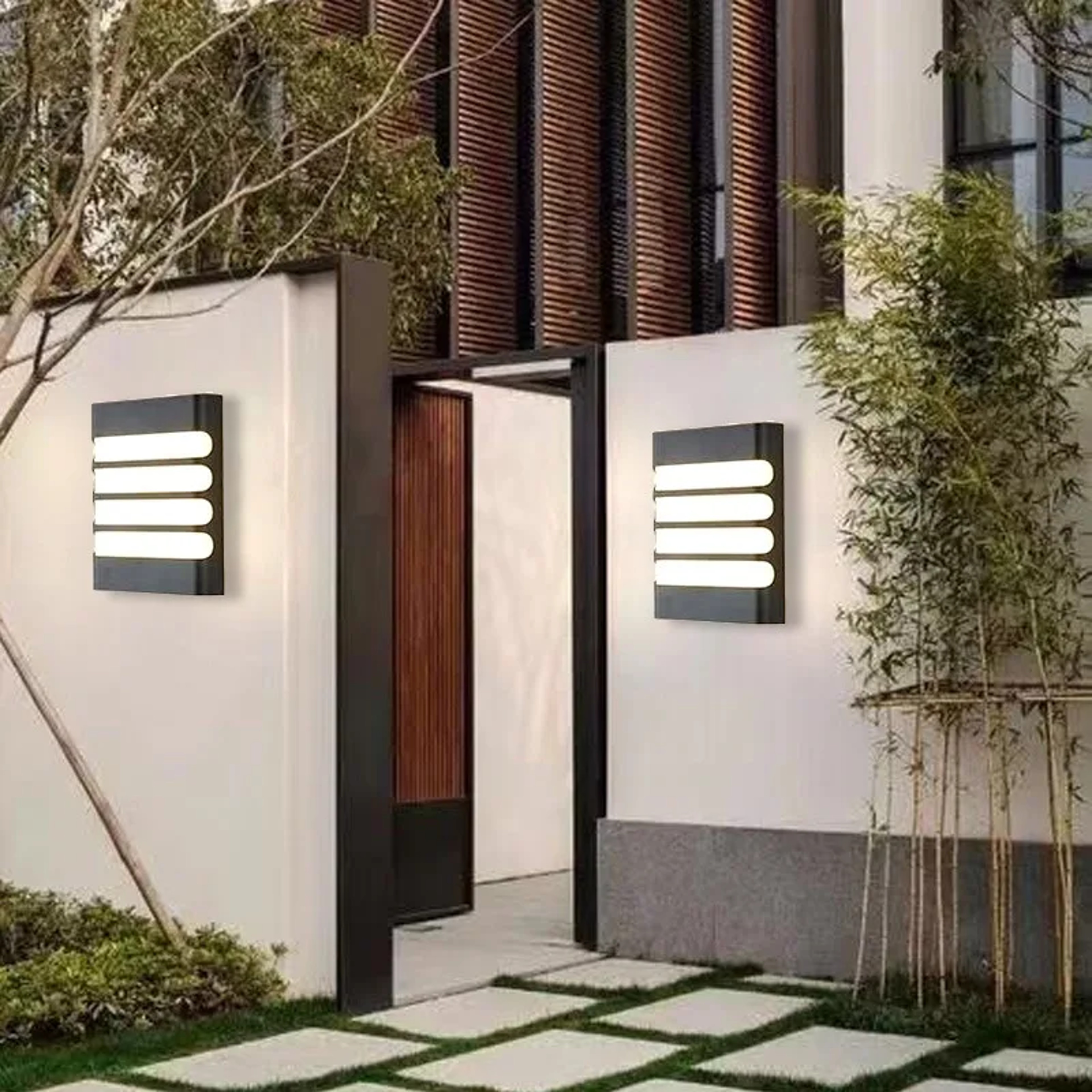 Modern Outdoor LED Wall Lamp Waterproof Garden Wall Light for Balcony Entryway – view 4