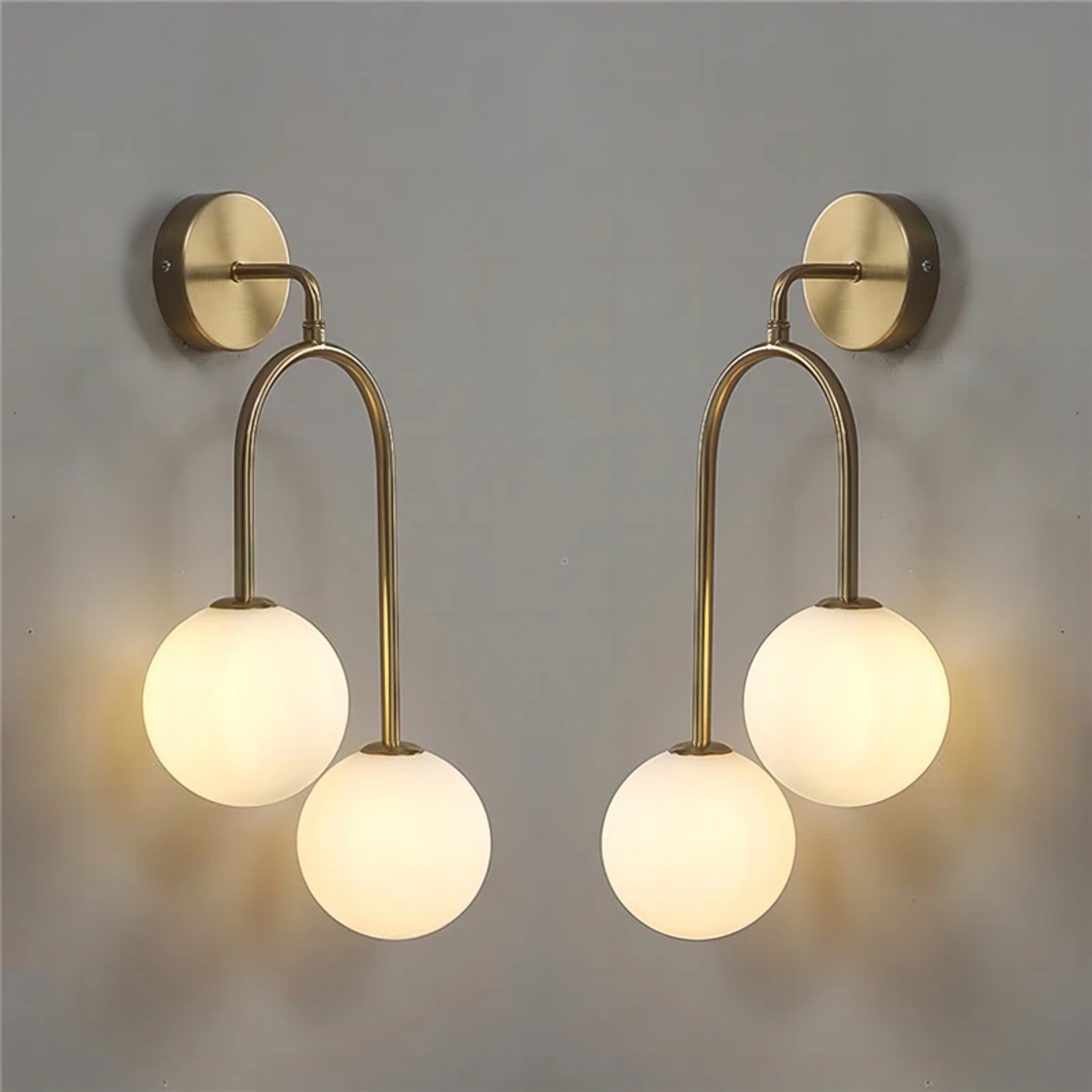 Modern Glass Globe Wall Sconce LED Bedside Wall Light for Bedroom & Living Room – view 1