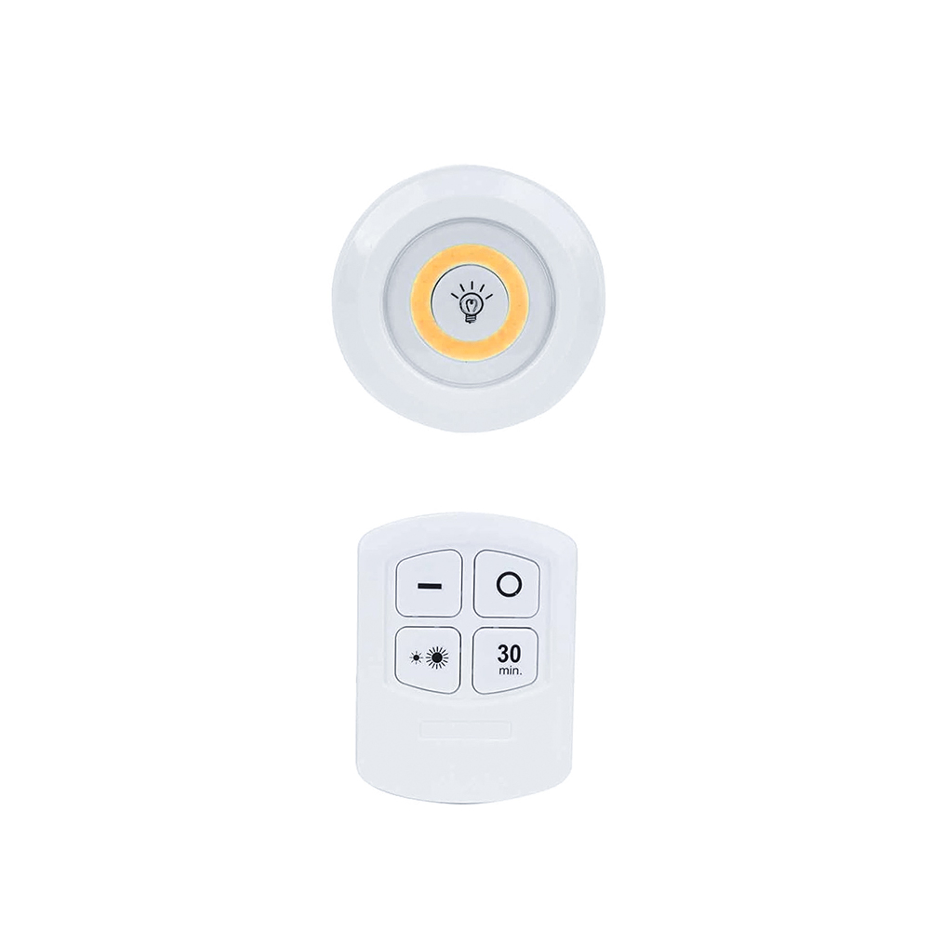 Wireless LED Tap Light with Remote Control, Dimmable Battery Operated Closet & Under Cabinet Light – view 7