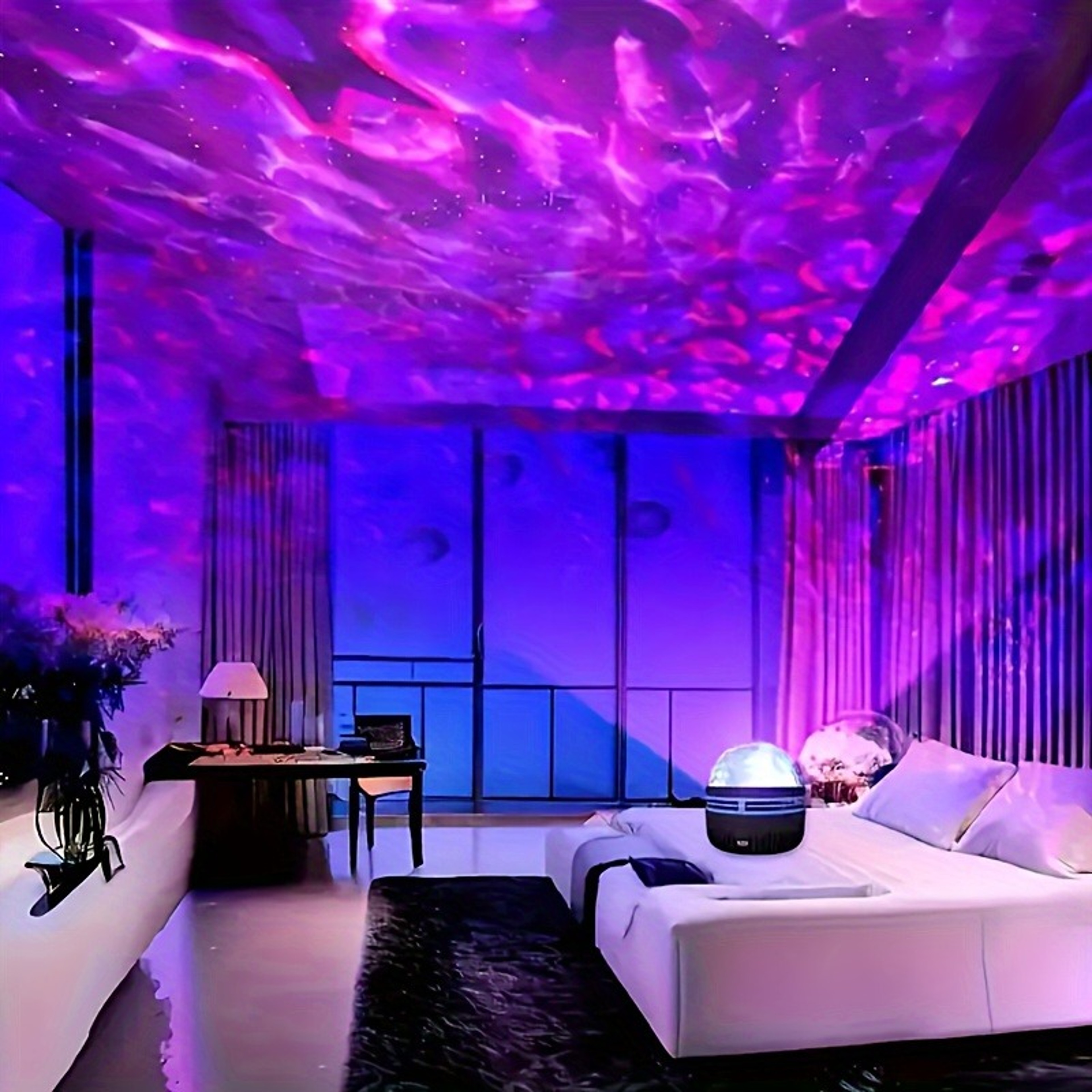 LED Galaxy Star Projector Light with Remote Control for Bedroom Ambience and Home Theater – view 3