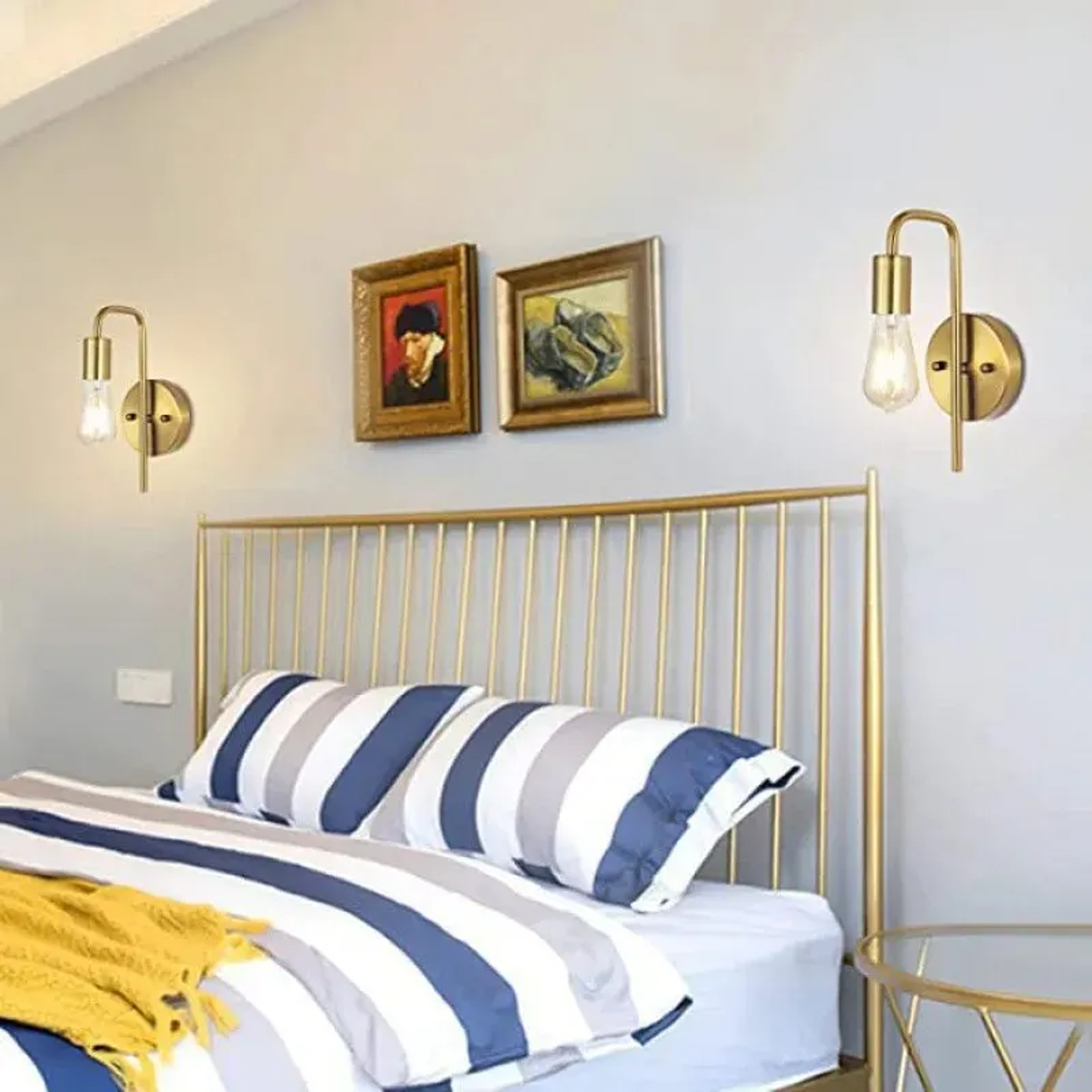 Nordic Bend Pipe Wall Lamp Modern Wall Lamp For Bedroom Living Room Lighting 2