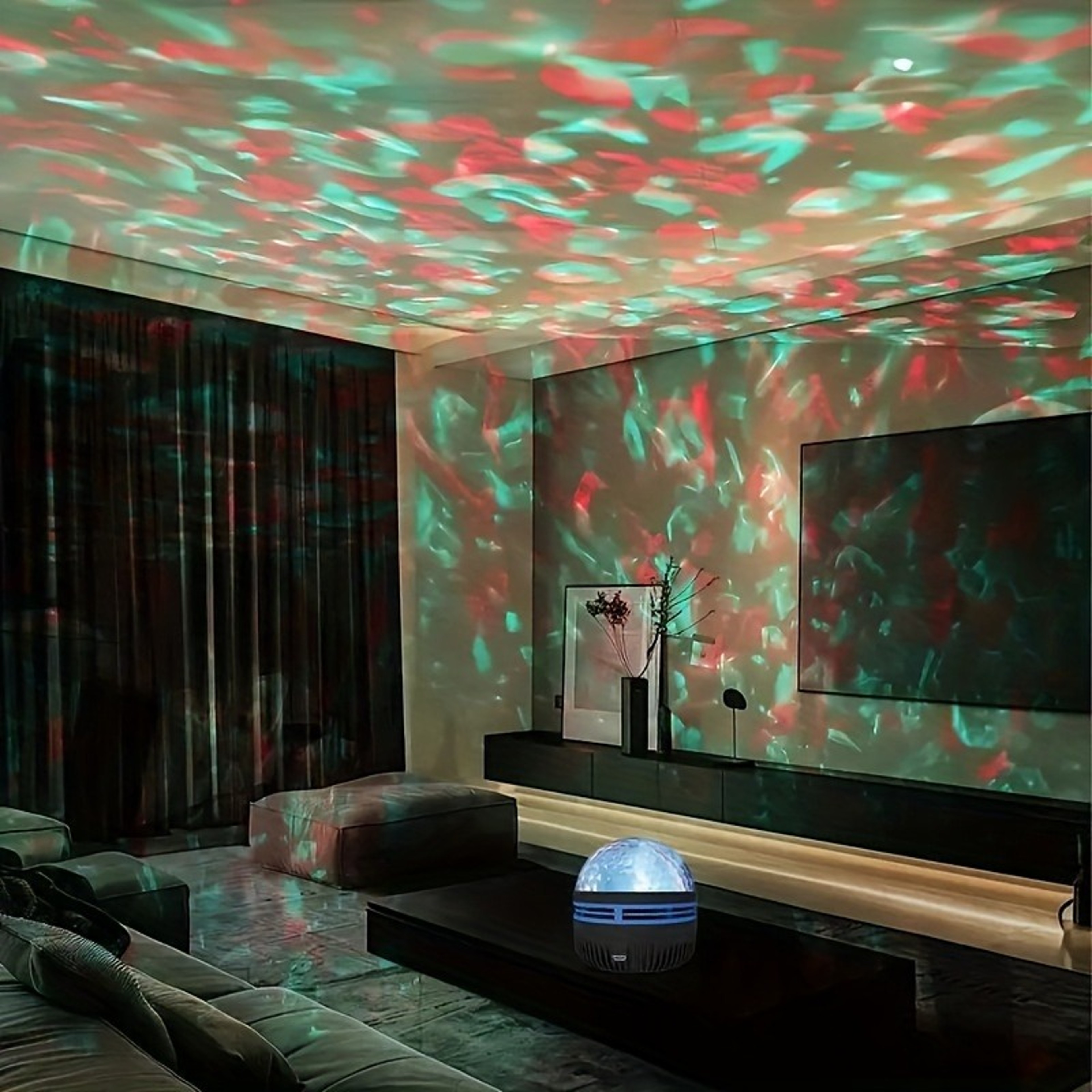 Water Ripple LED Projector Light with Remote Control RGB Atmosphere Lamp for Bedroom Decor – view 4