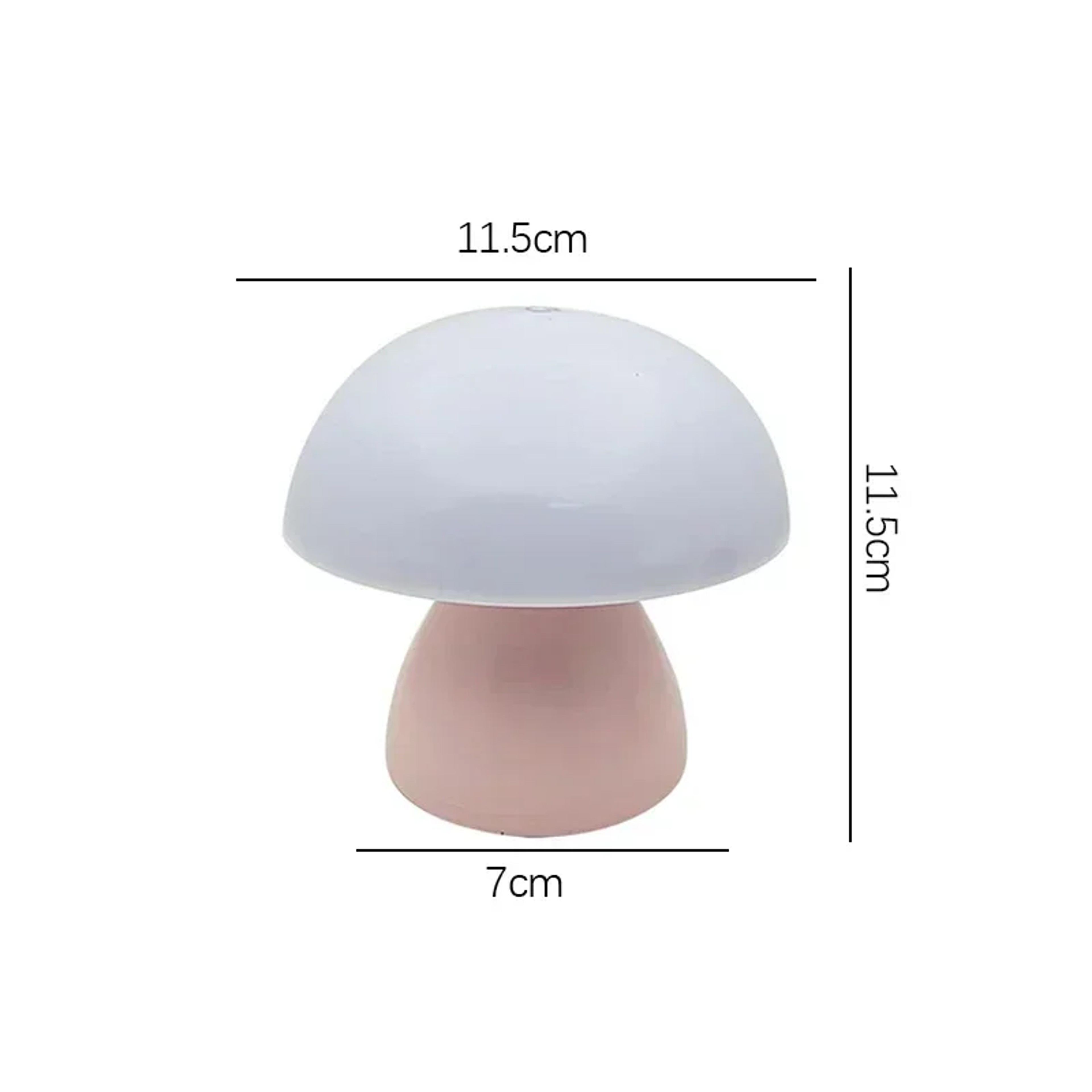 Mushroom LED Table Lamp Touch Dimming USB Rechargeable Ambient Night Light 7