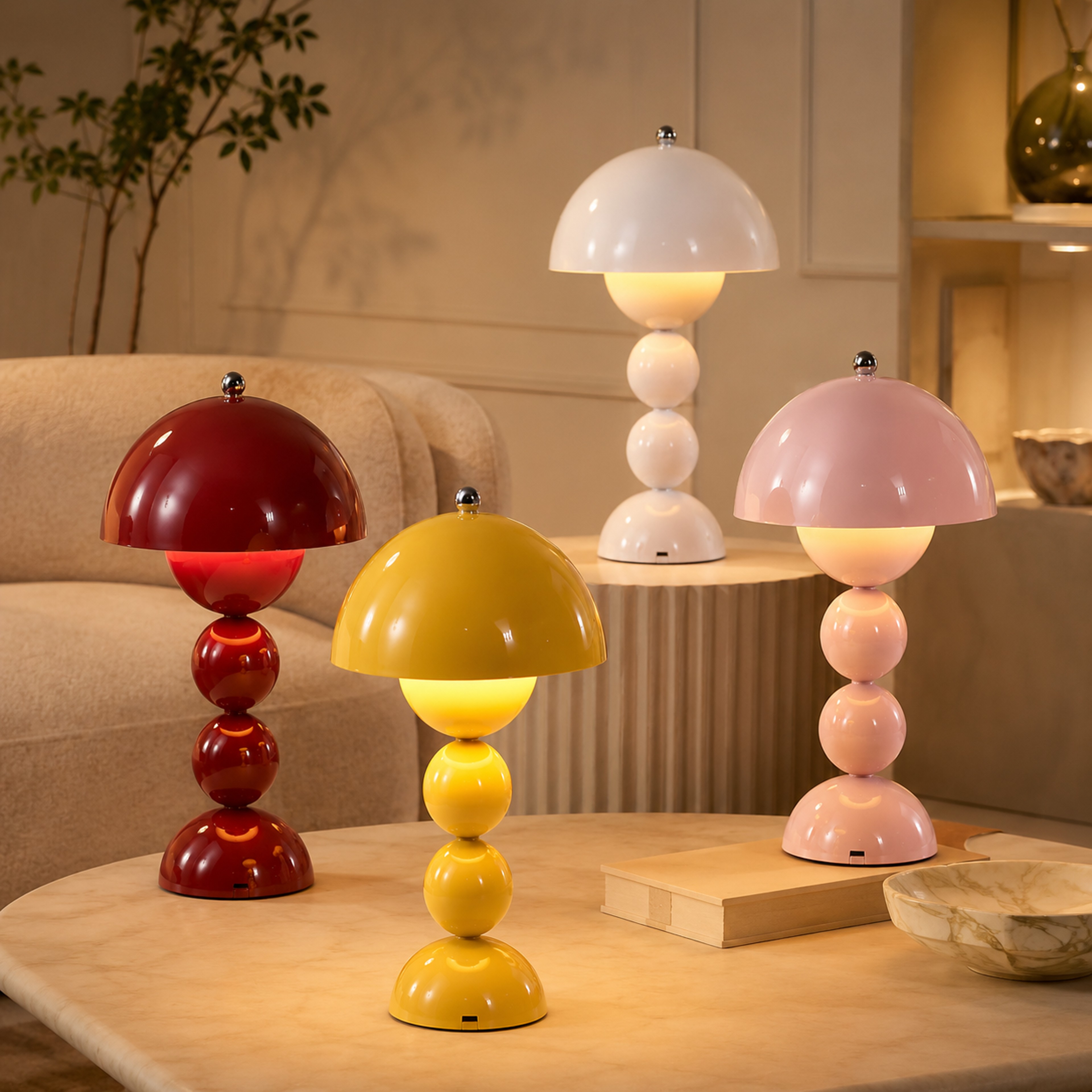 Nordic Touch Control LED Table Lamp With Color Dimming For Home Office Bedroom Decor 0