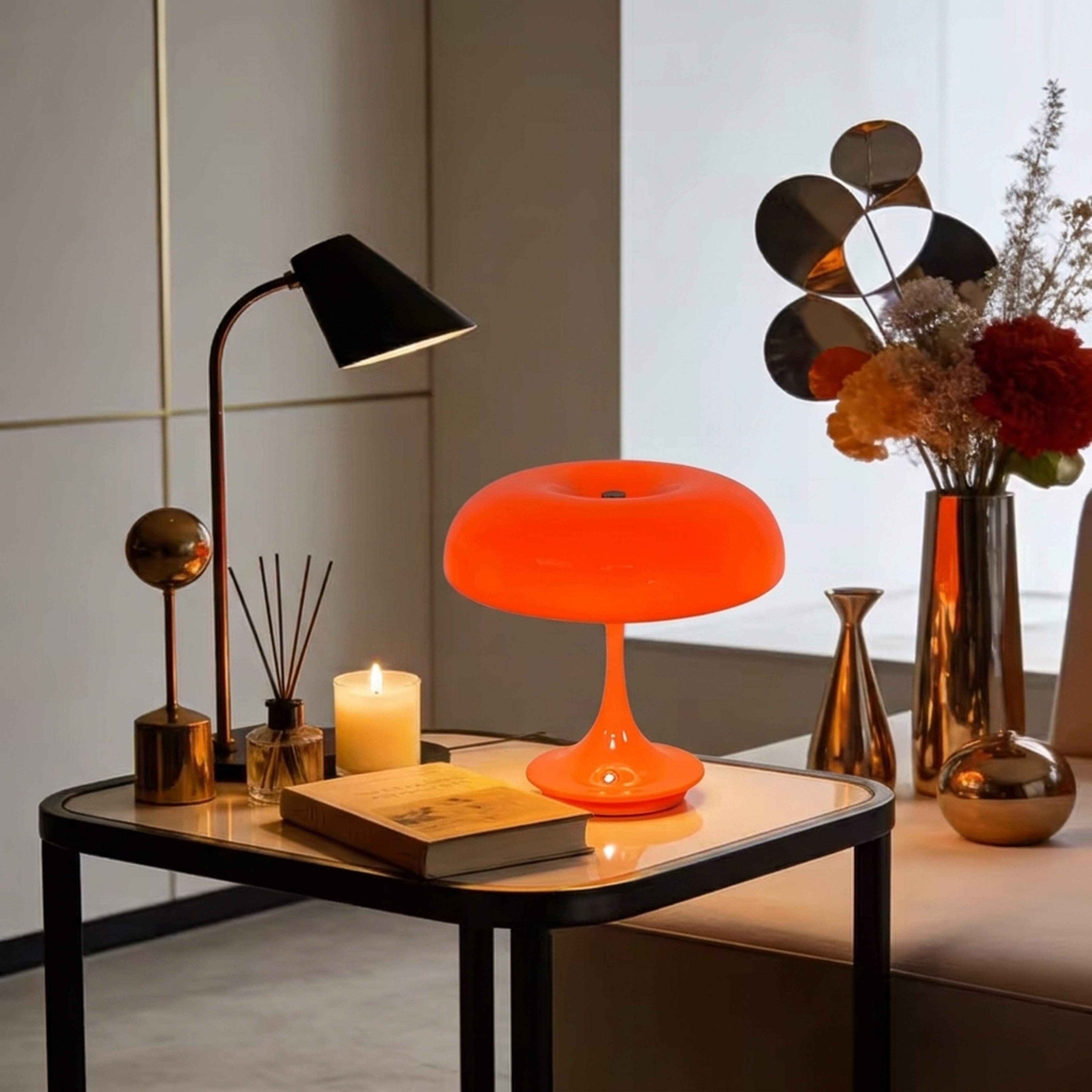 Mushroom LED Night Light Table Lamp with Touch Control Dimmable Glow for Bedroom Decor – view 4