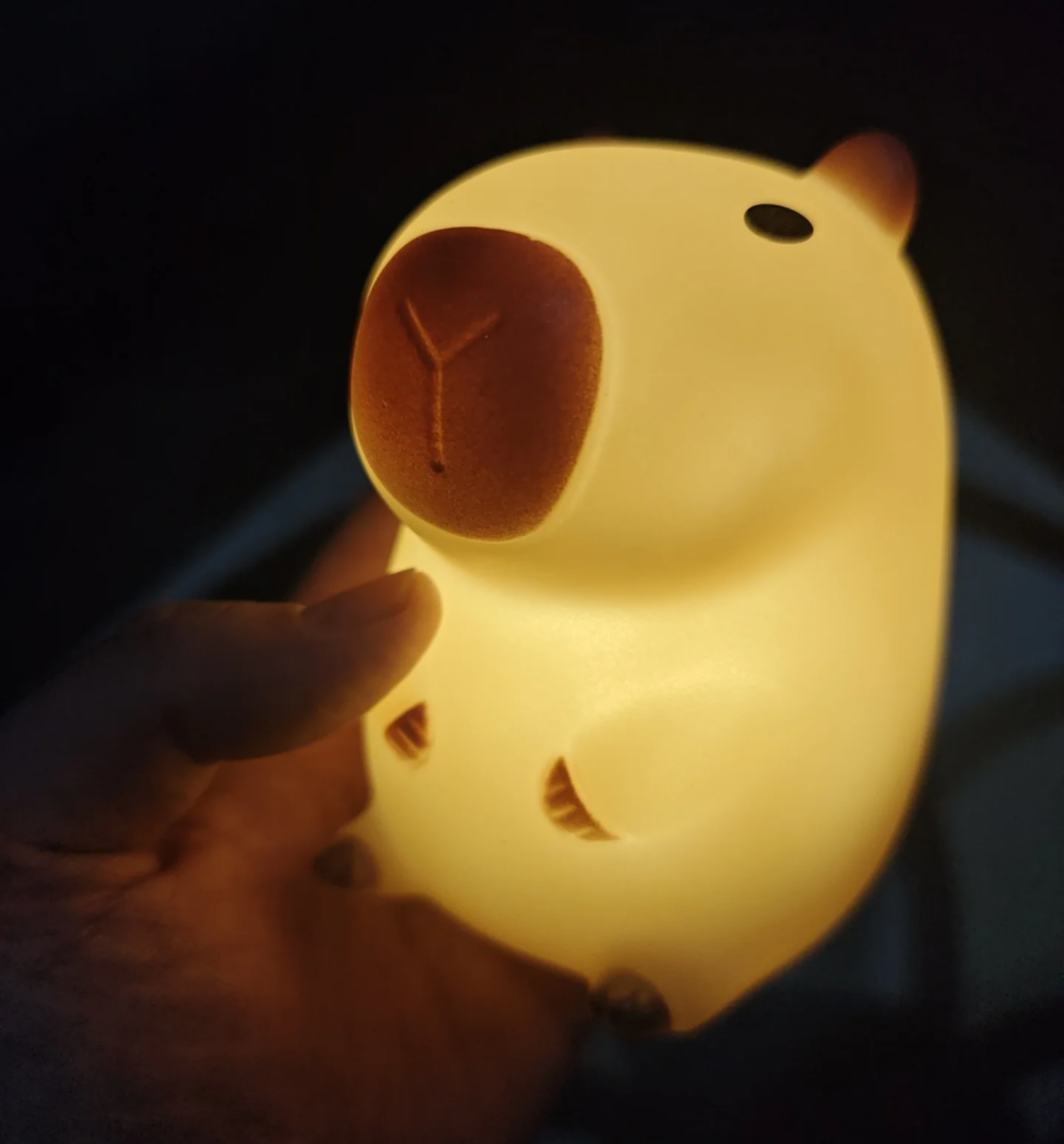 Cute Capybara Night Light Silicone Bedside Lamp for Kids Room Decor and Gift – view 5