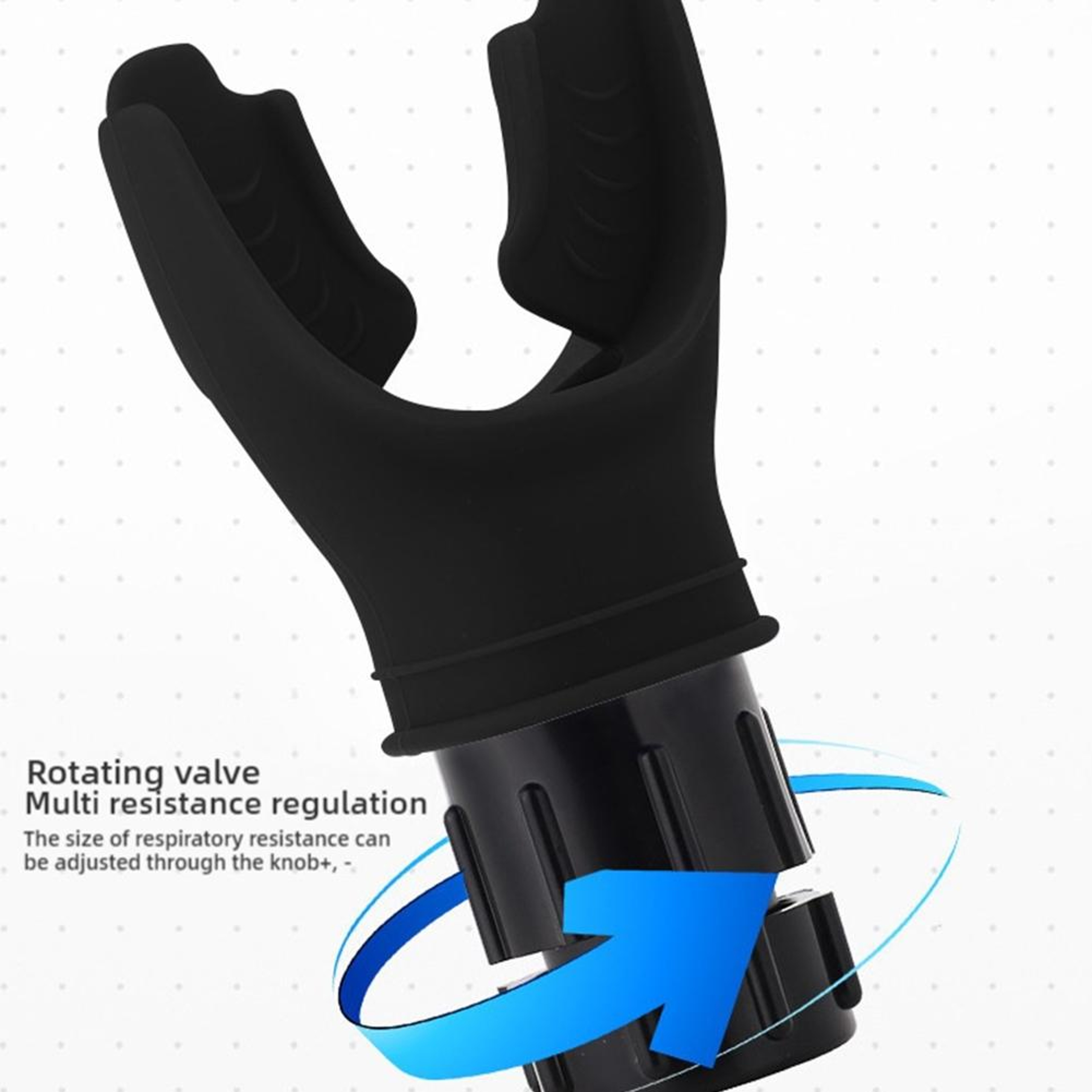 Adjustable Silicone Breathing Trainer Portable Lung Capacity Trainer Exercise Device 4