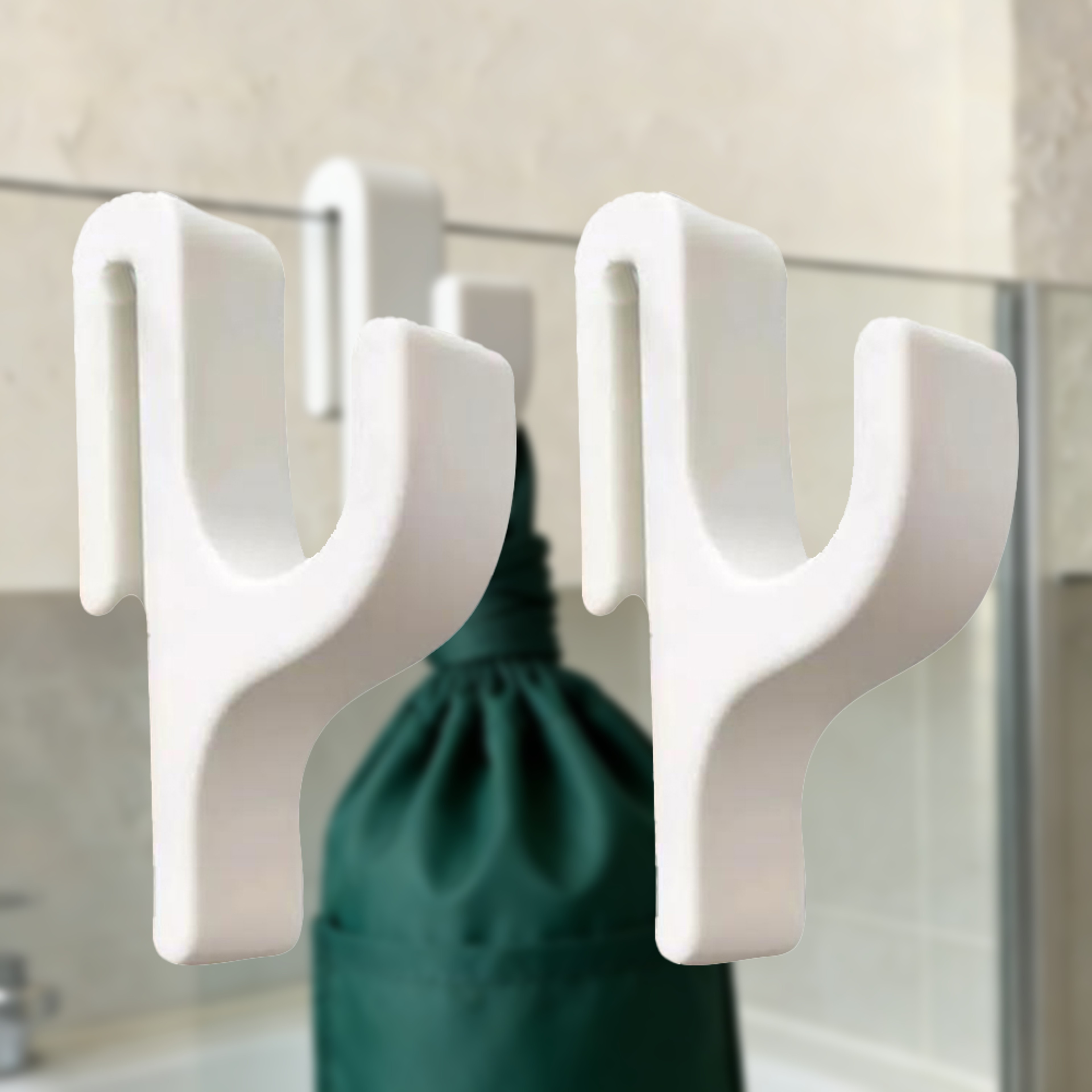 Bathroom Towel Hooks for Shower Door Movable Robe Hooks Bathroom Organizer – view 8