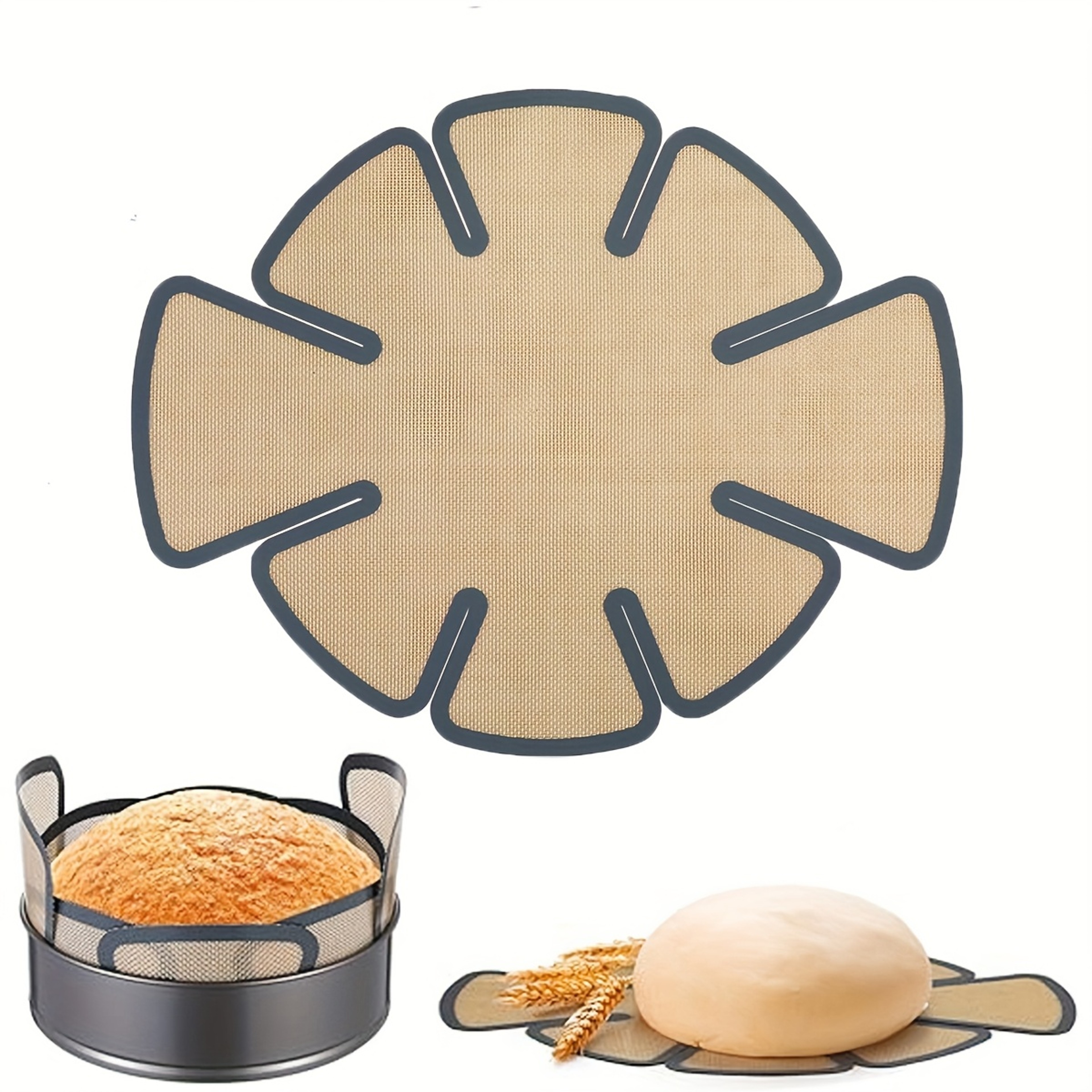 Reusable Silicone Bread Pan Liner Non Stick Baking Mat with Handle – view 2