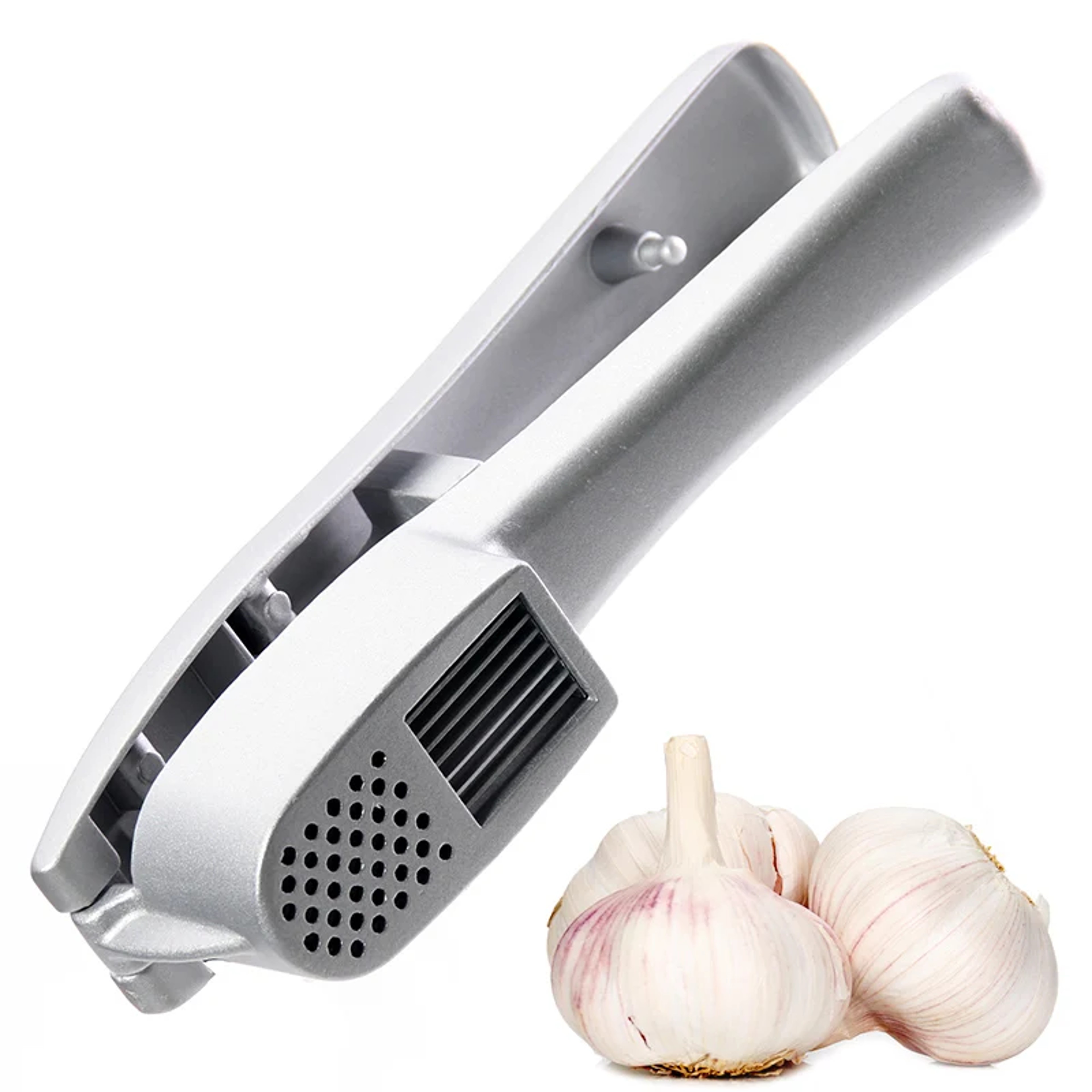 Aluminium Garlic Press Crusher and Mincer Handheld Kitchen Tool – view 2