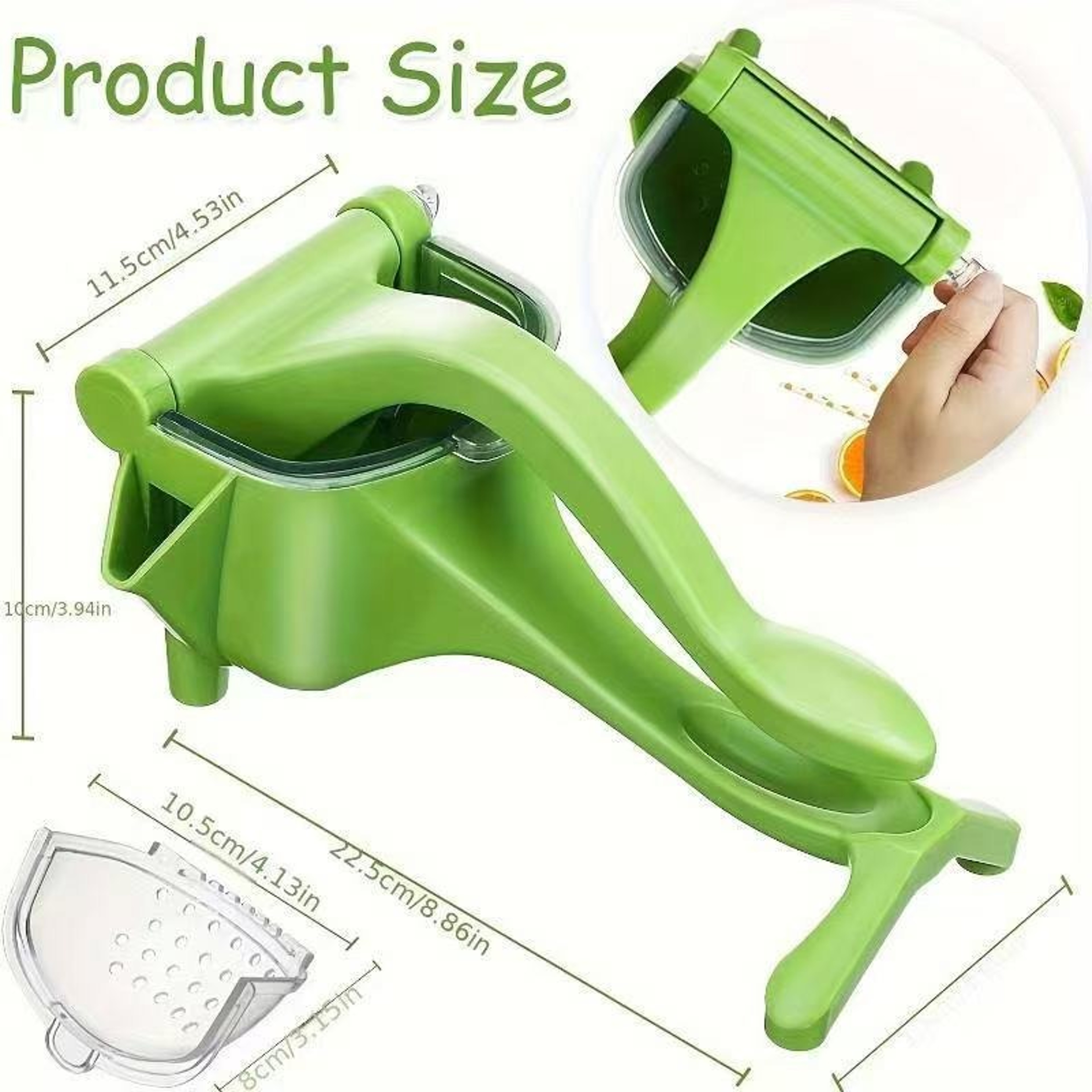 Manual Citrus Juicer Hand Press Lemon Orange Squeezer for Fresh Homemade Juice – view 2