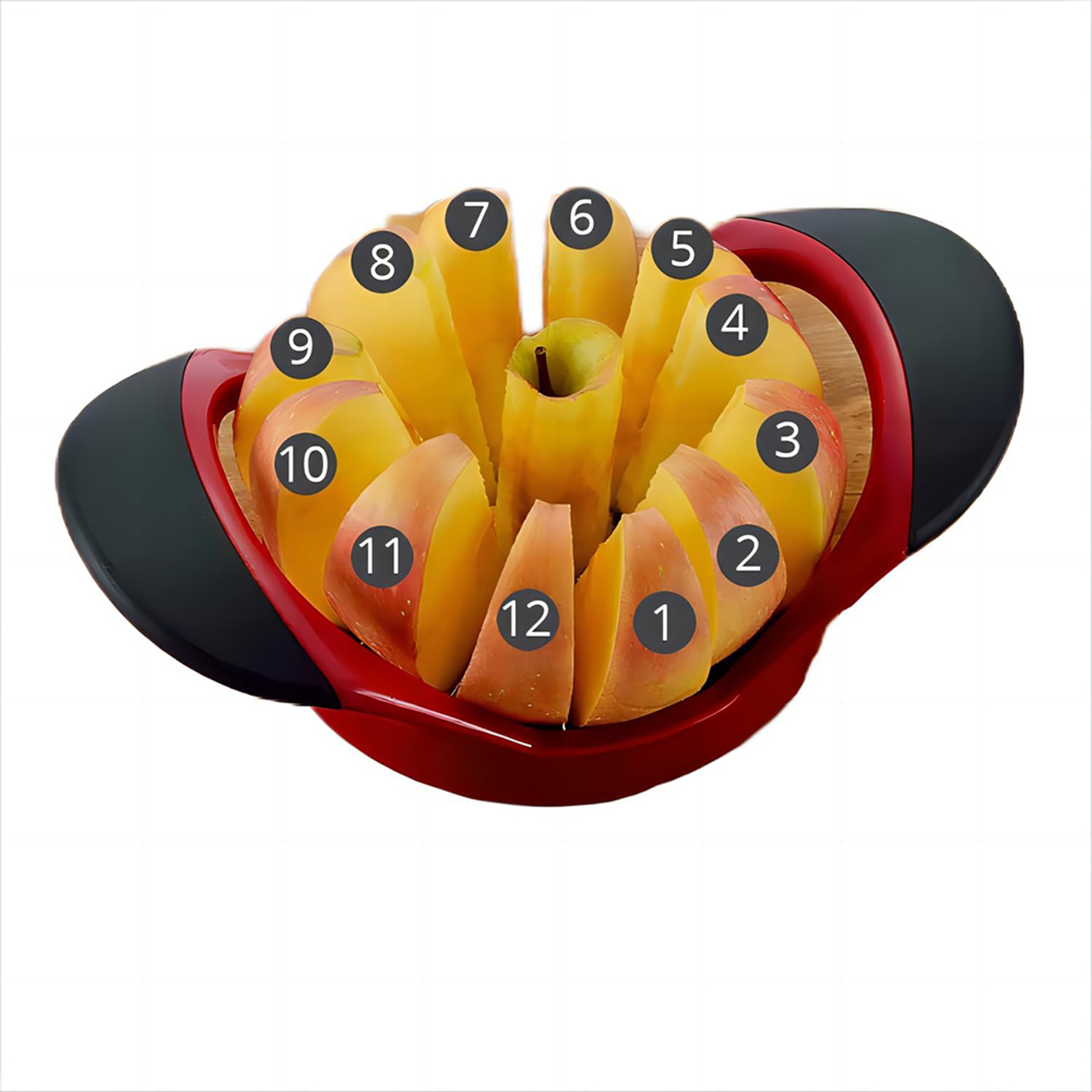 Apple Slicer Corer Stainless Steel Fruit Cutter for Easy Kitchen Prep – view 2