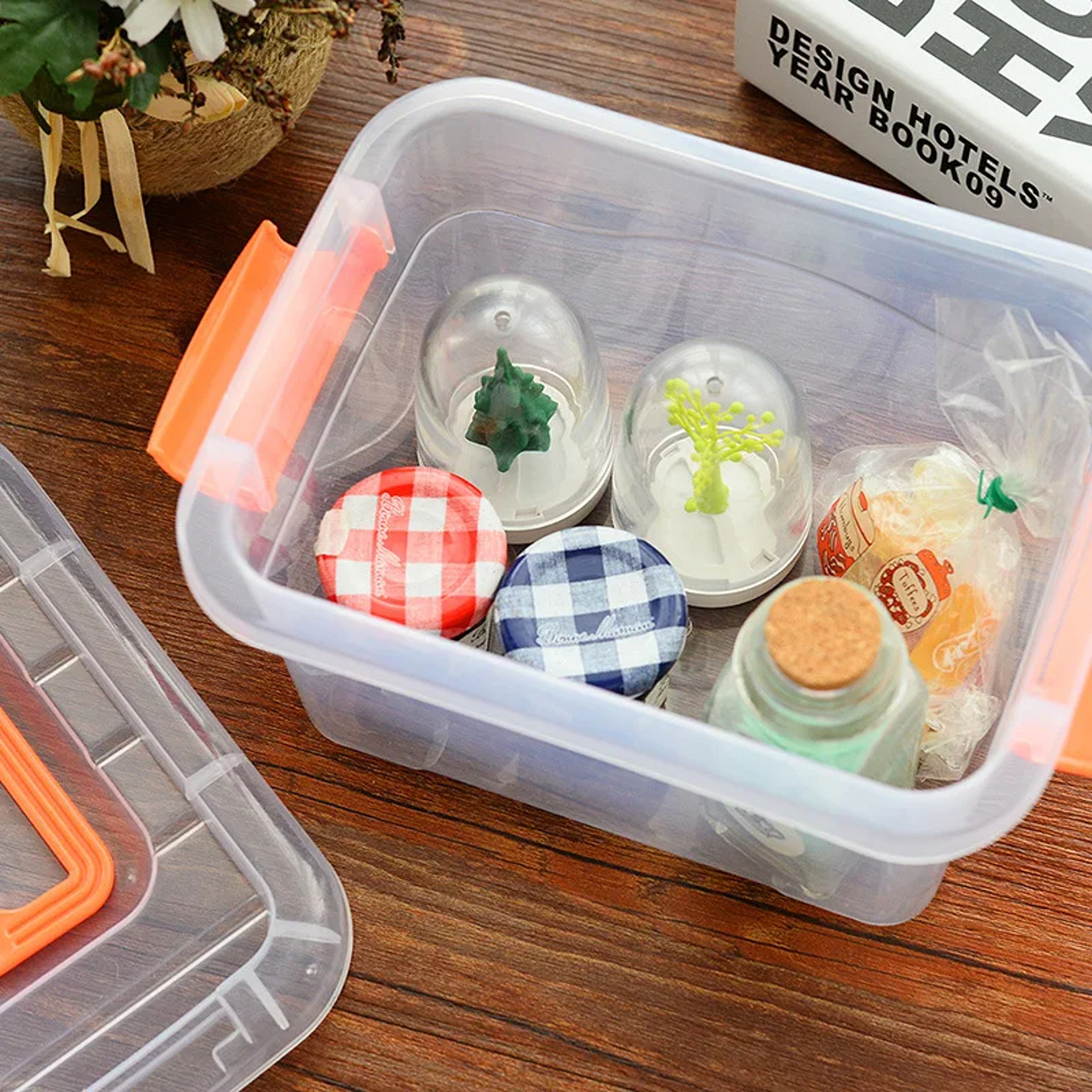 Transparent Storage Box Portable Storage Organizer for Toys Clothes Snacks and Home Organization – view 2