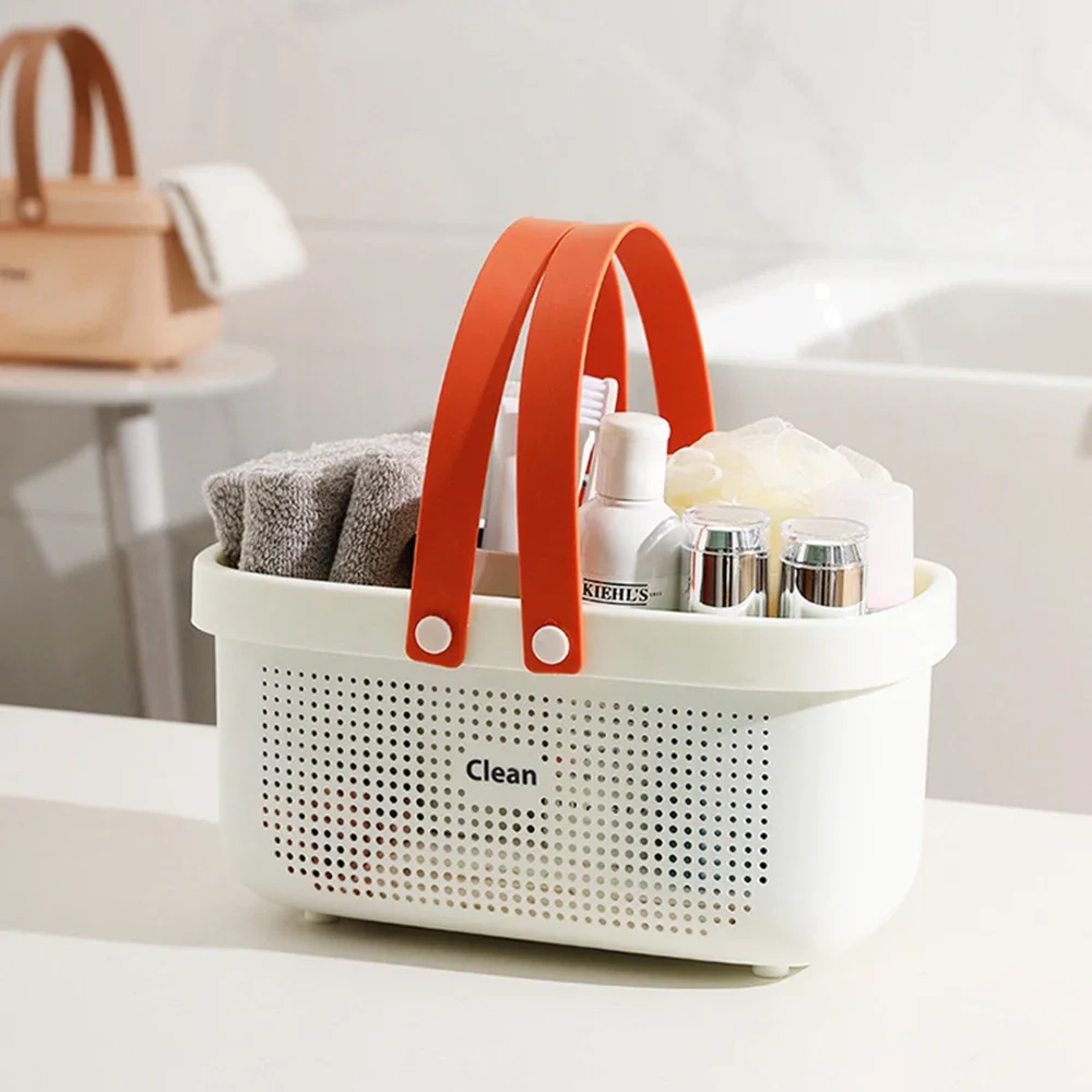 Portable Shower Caddy Mesh Basket Quick Dry Bathroom Organizer Tote 1