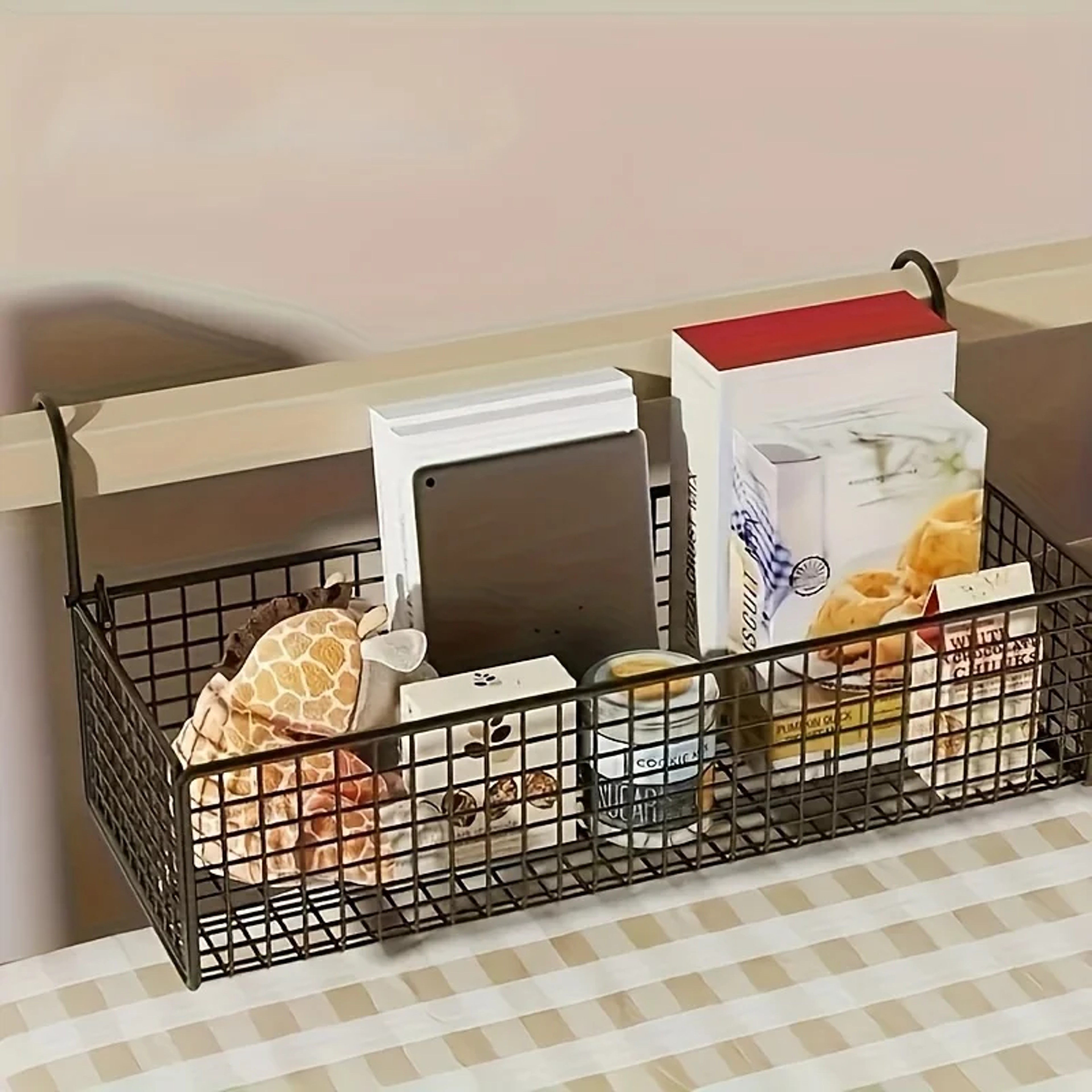 Bedside Storage Rack Space Saving Plastic Organizer Shelf For Dorm Rooms 1