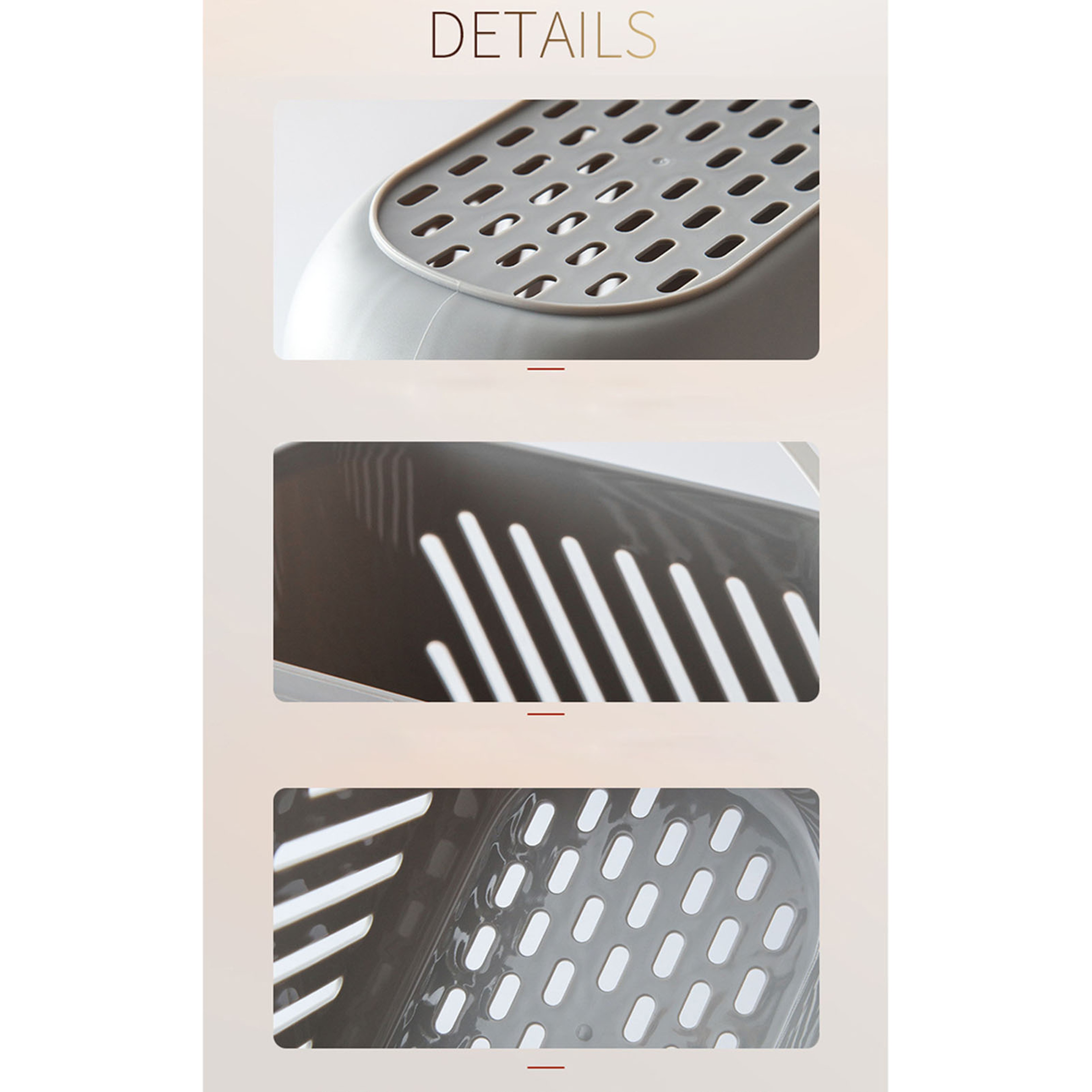 Rotating Hook Hanging Storage Basket for Bathroom and Kitchen Organization – view 5