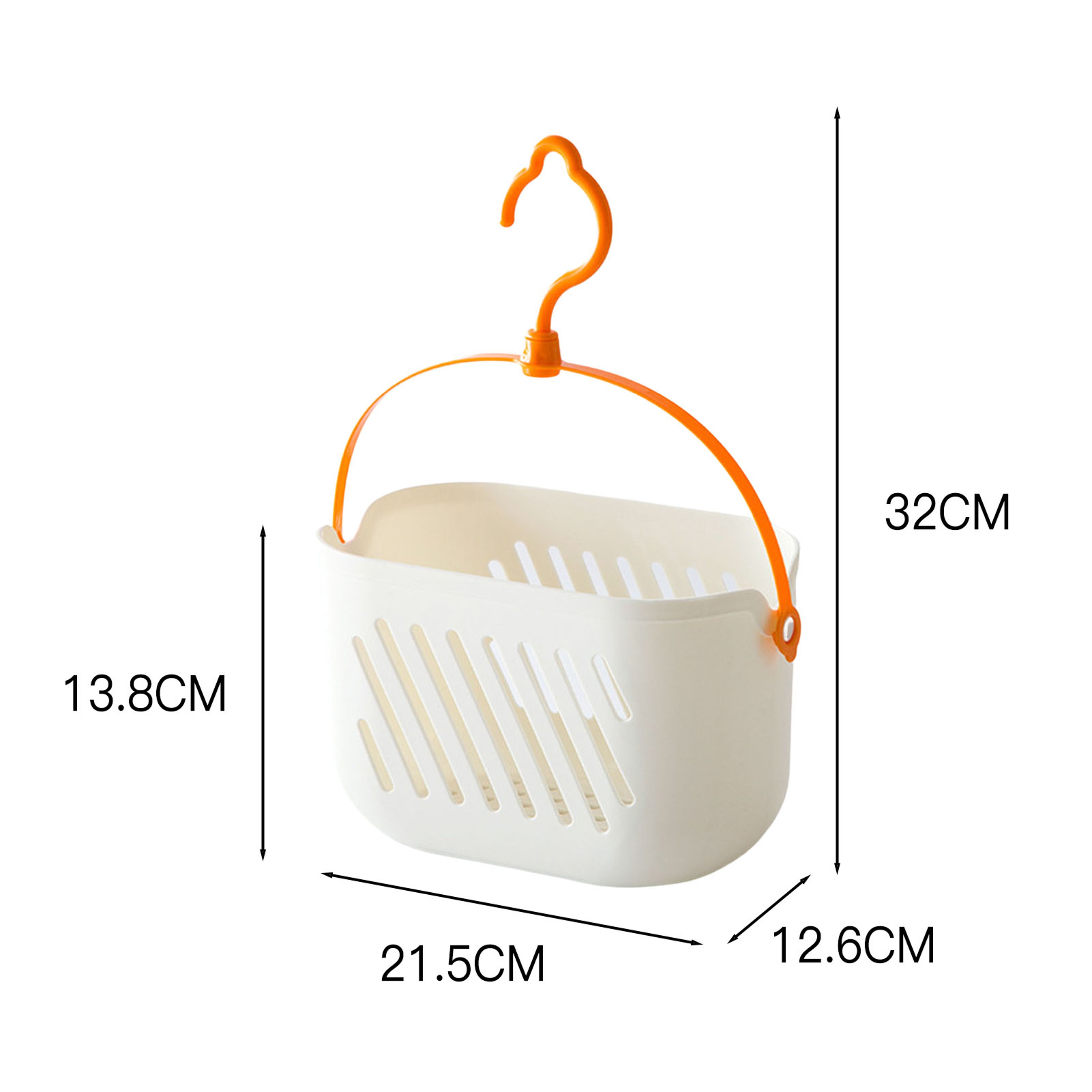 Rotating Hook Hanging Storage Basket for Bathroom and Kitchen Organization – view 6