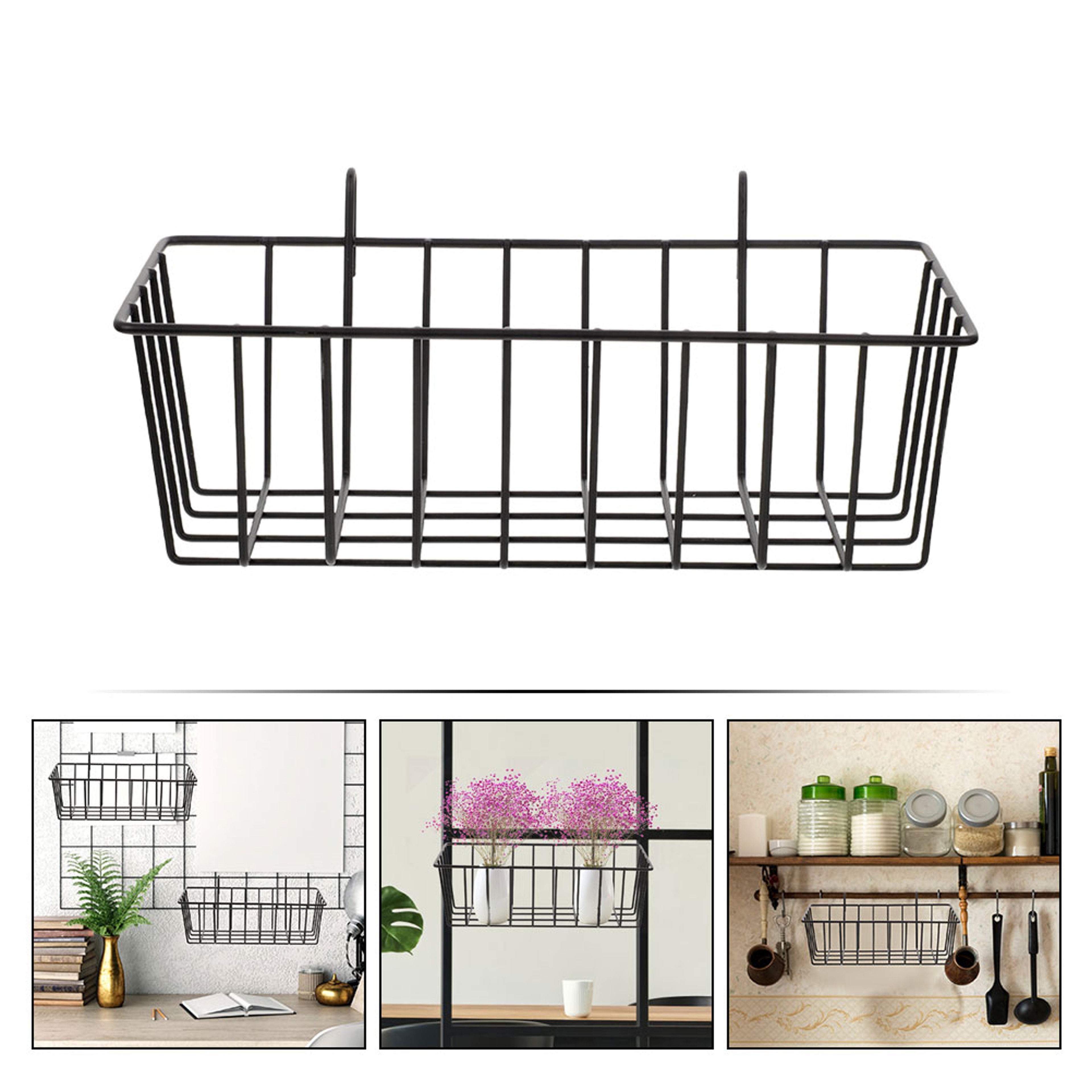 Space Saving Wall Mounted Storage Basket For Bathroom And Kitchen 4