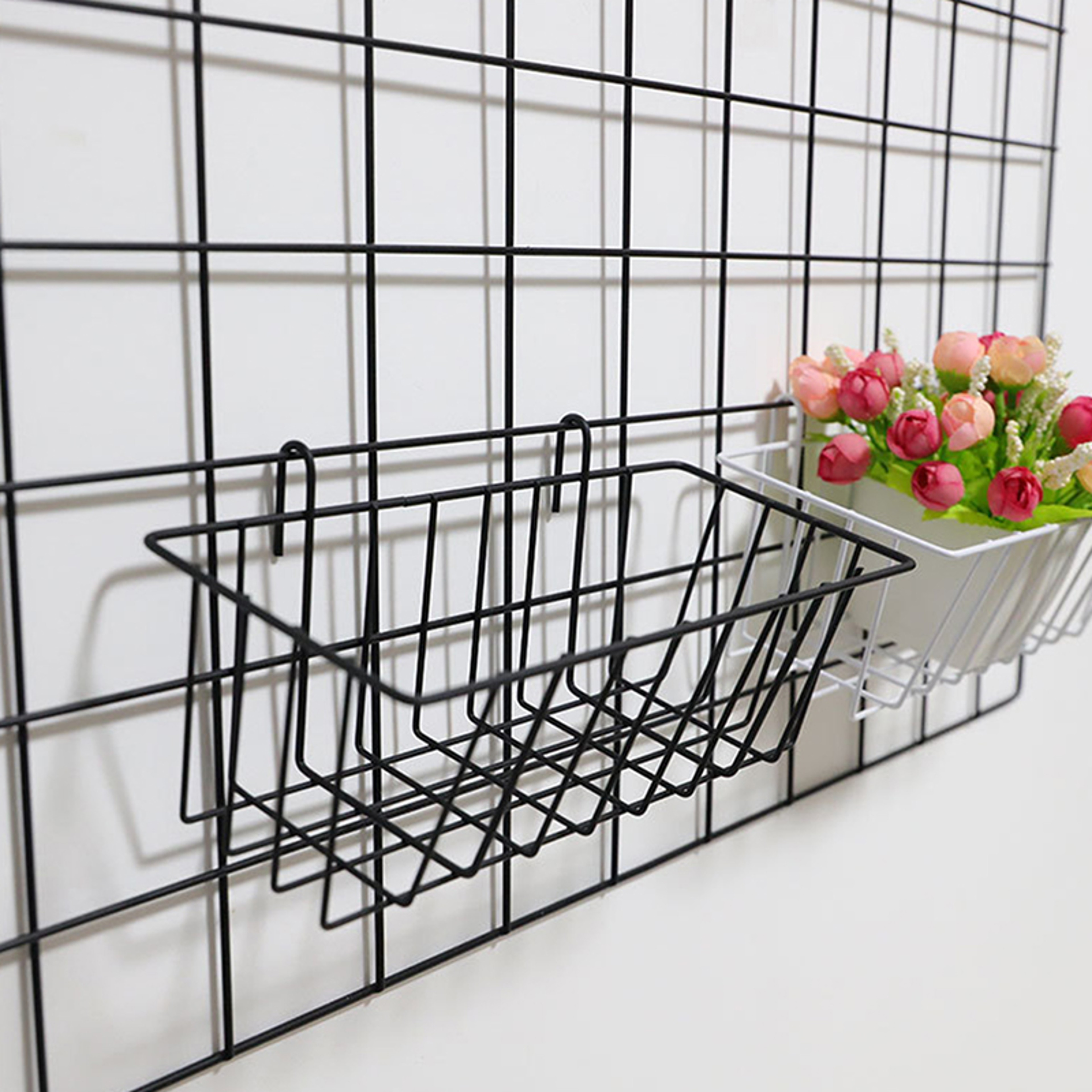 Metal Wall Hanging Basket And Wall Mounted Planter For Plants Storage And Home Decor 4