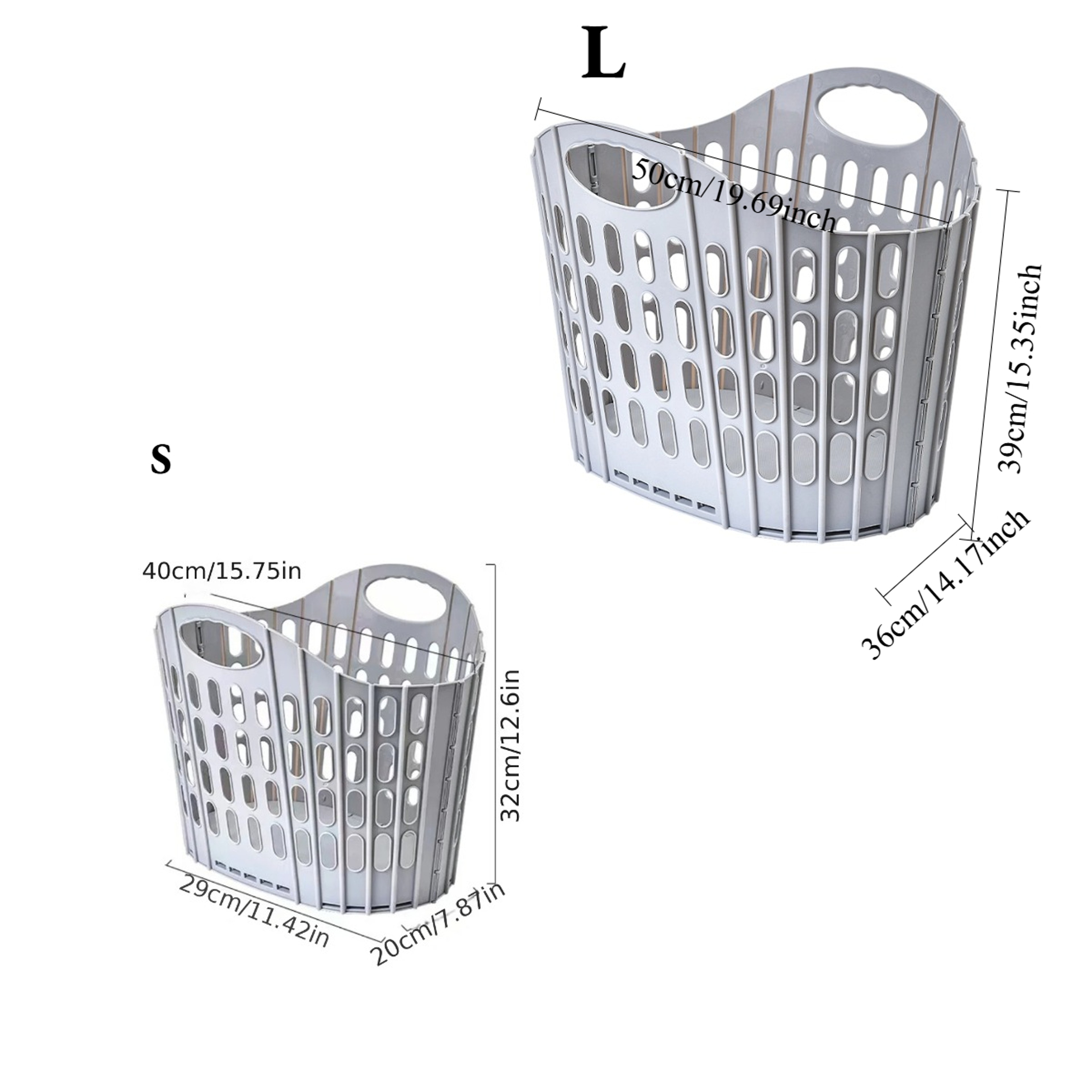 Collapsible Laundry Hamper Foldable Fabric Basket For Space Saving Home Storage 1