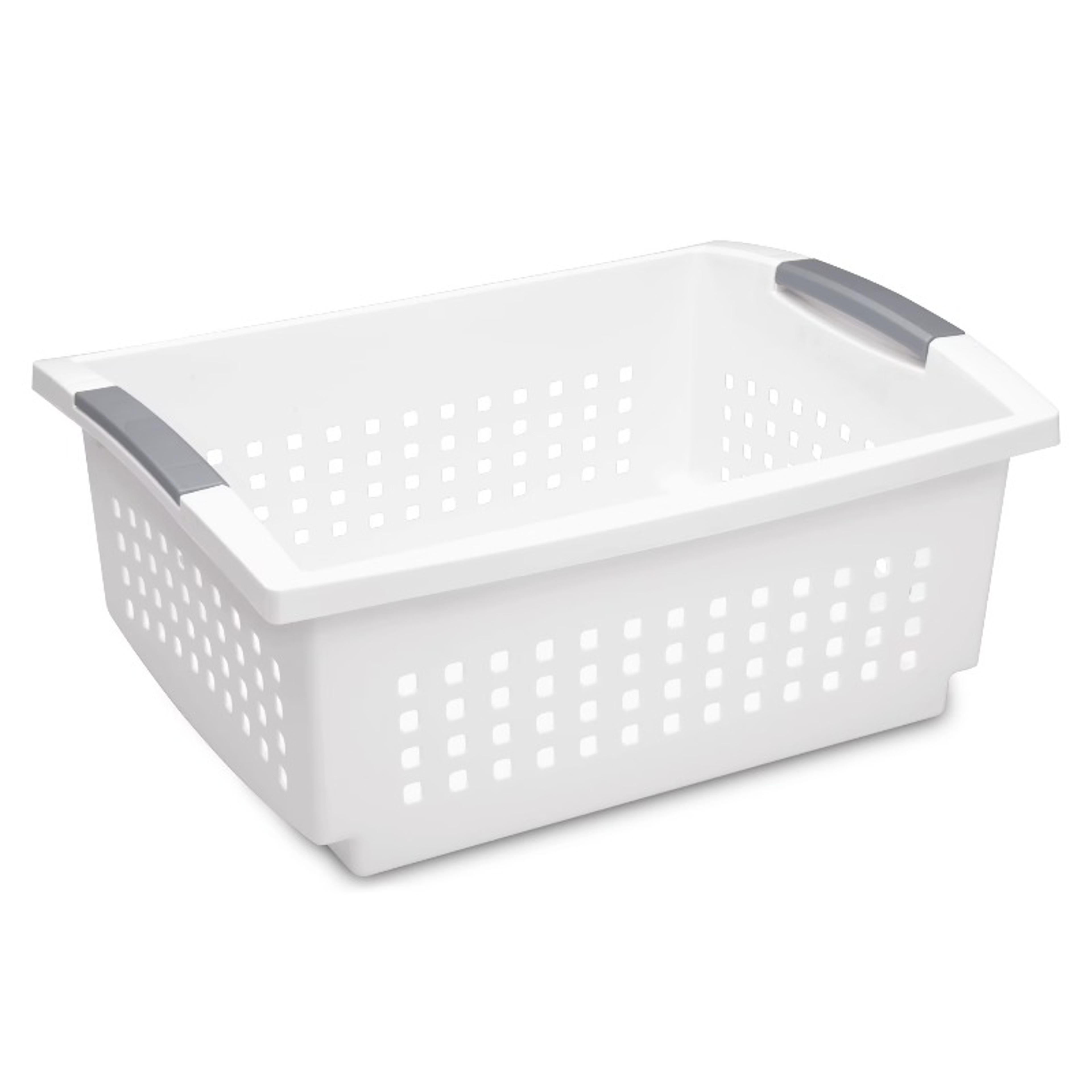 Stackable Storage Basket Plastic Storage Bin Space Saving Organizer 0