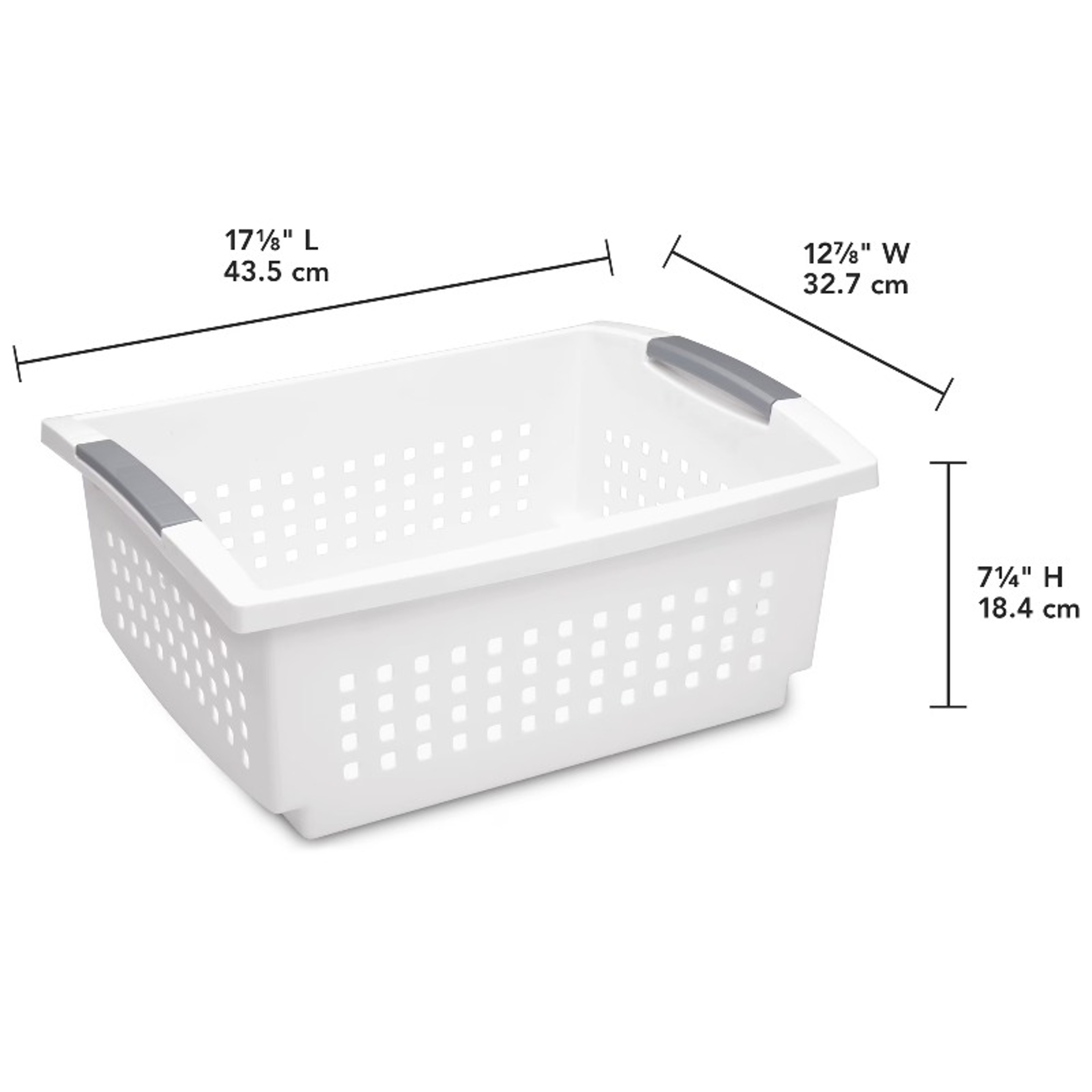 Stackable Storage Basket Plastic Storage Bin Space Saving Organizer 4