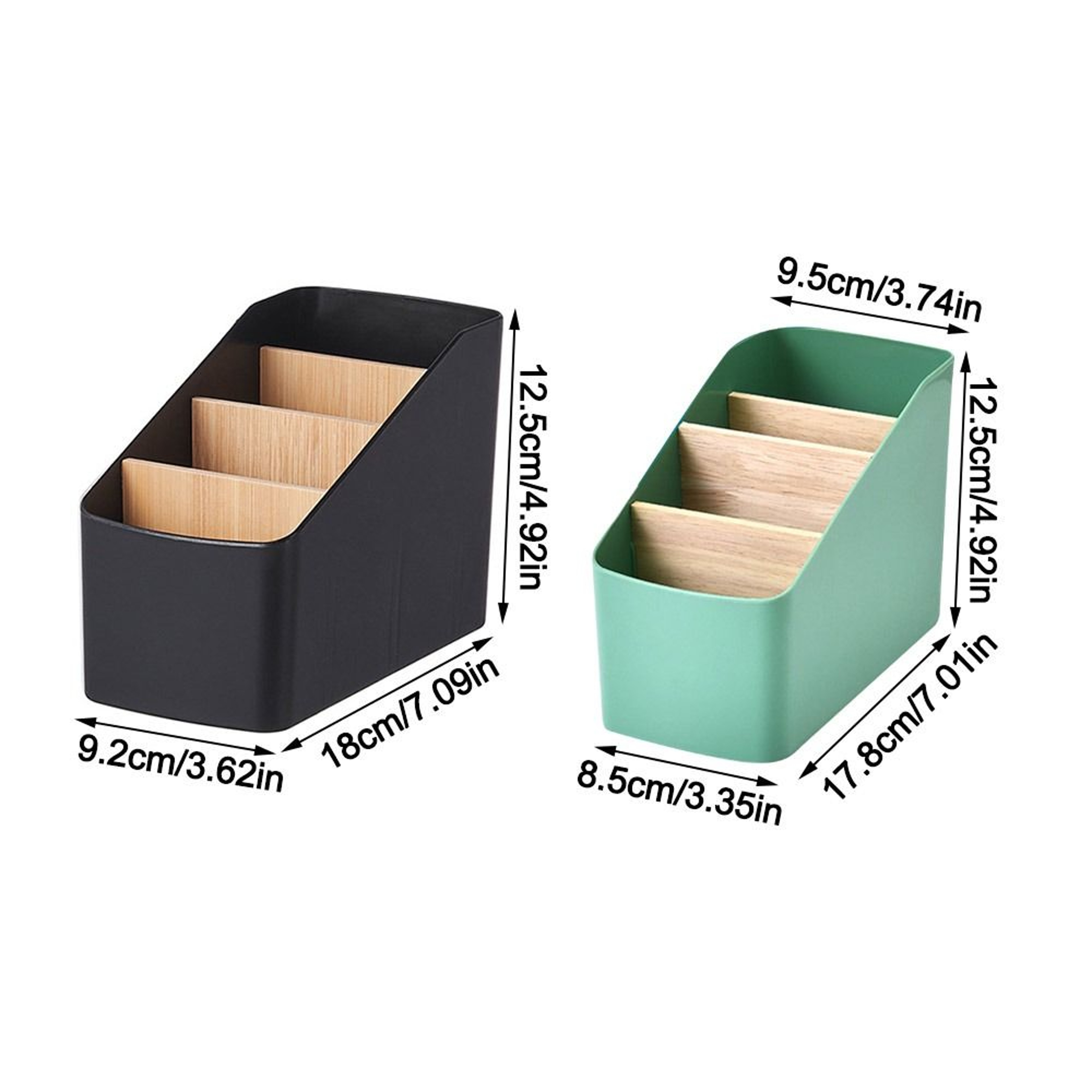 Remote Control Holder Multifunction Desktop Organizer Cosmetic Storage Box 6