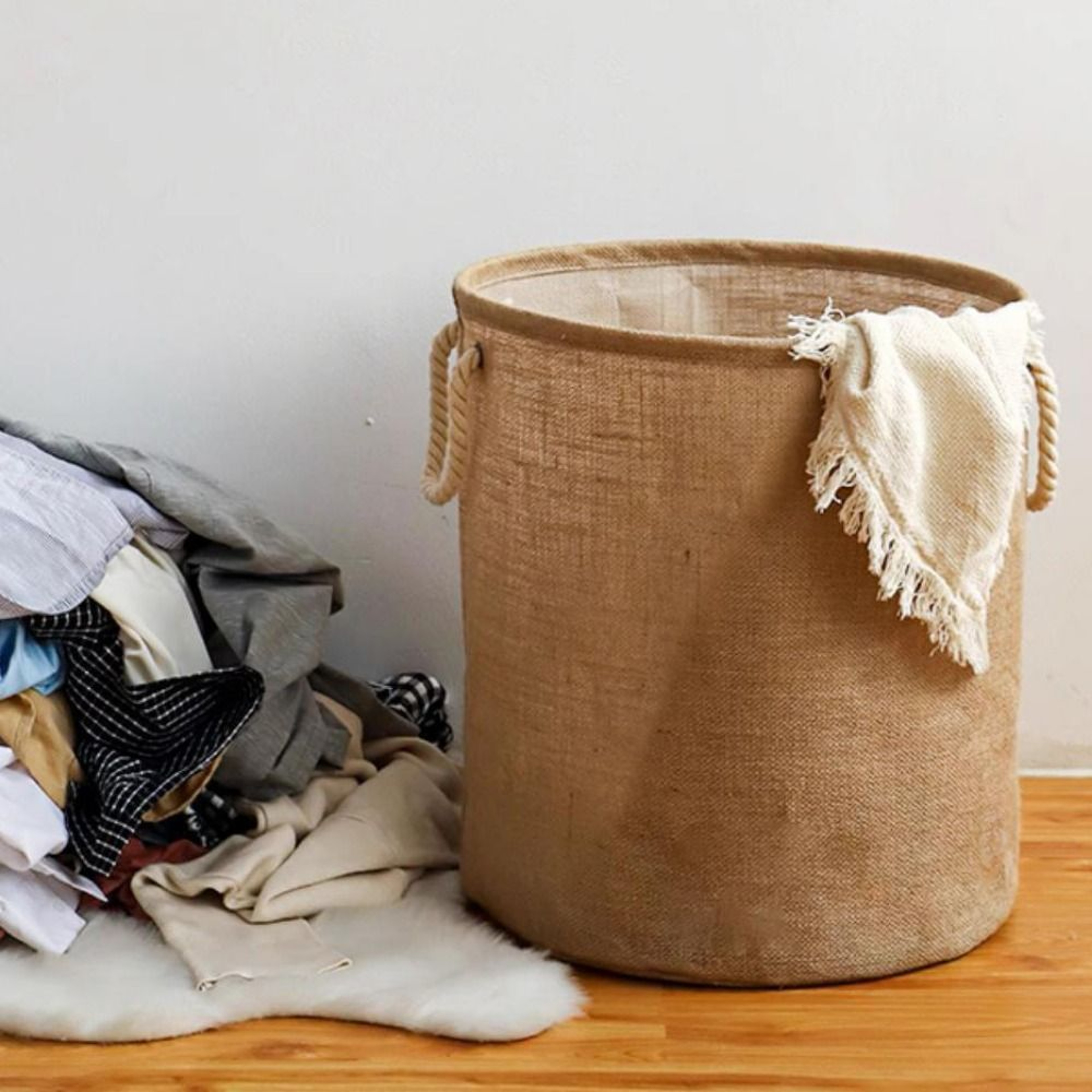 Foldable Laundry Basket Large Storage Basket Waterproof Hamper With Handles For Home Organization 3
