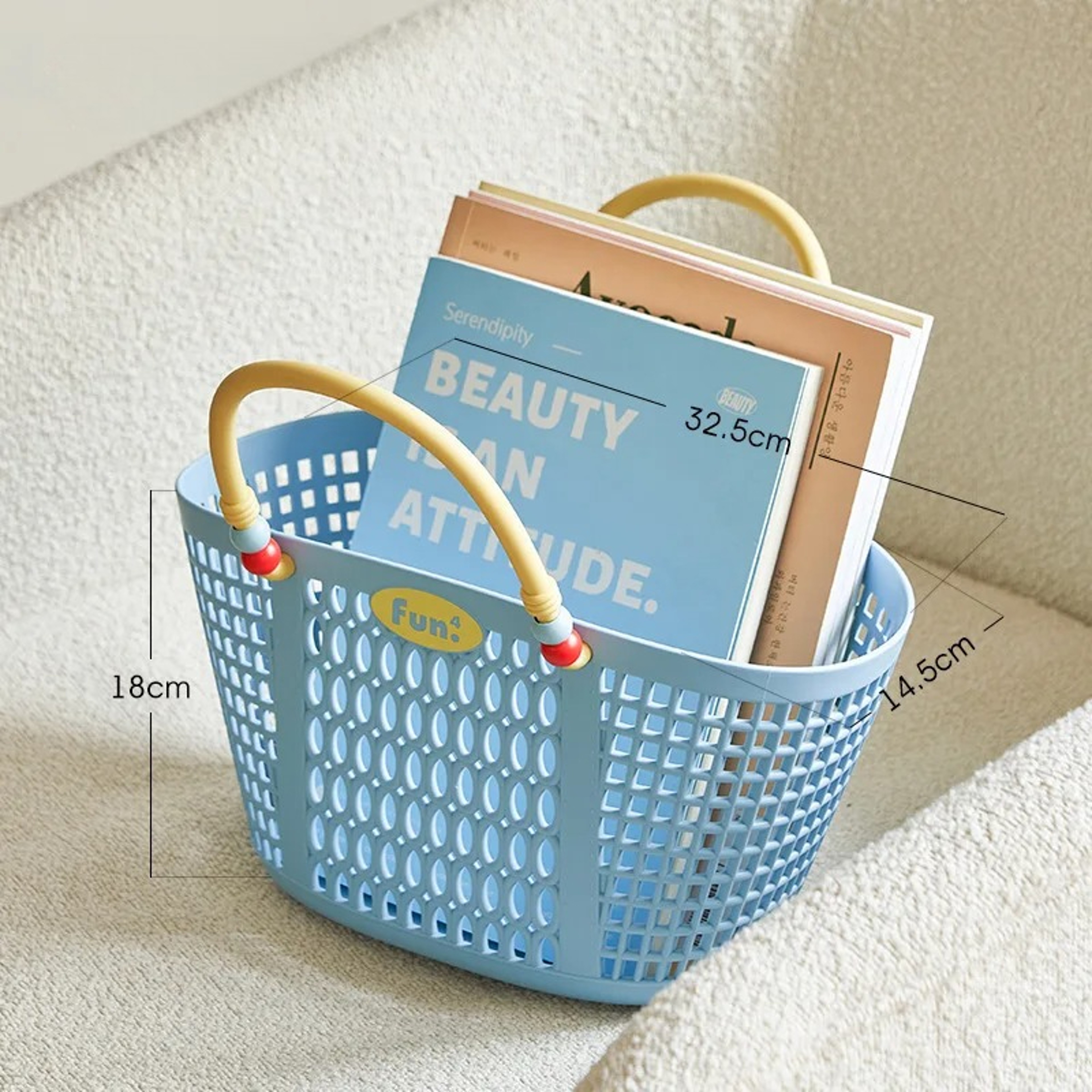 Waterproof Bathroom Storage Basket Drainable Shower Caddy For Bath Toiletries And Kitchen Use 7