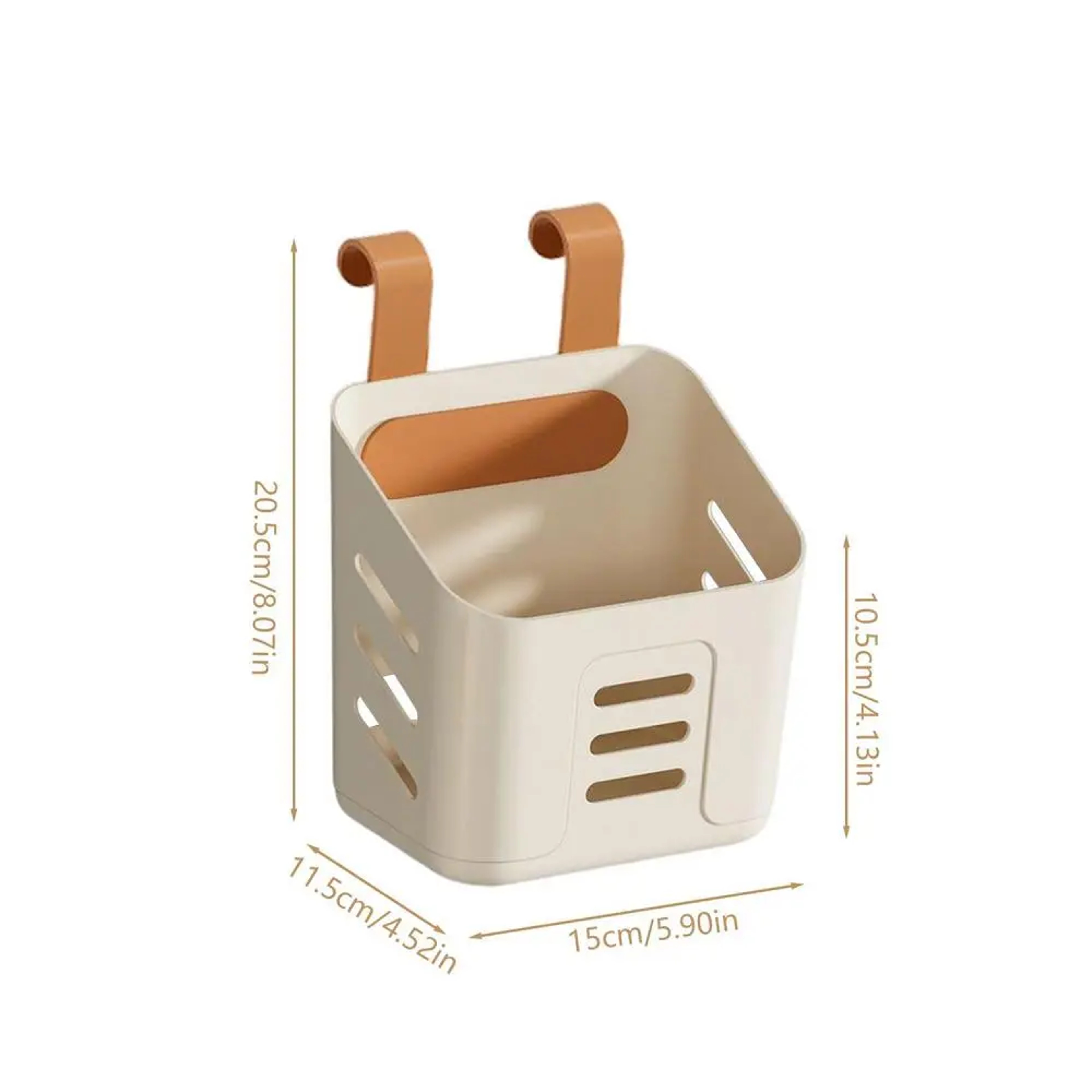 Wall Hanging Shower Caddy Bathroom Organizer Plastic Drain Basket Storage Holder – view 8