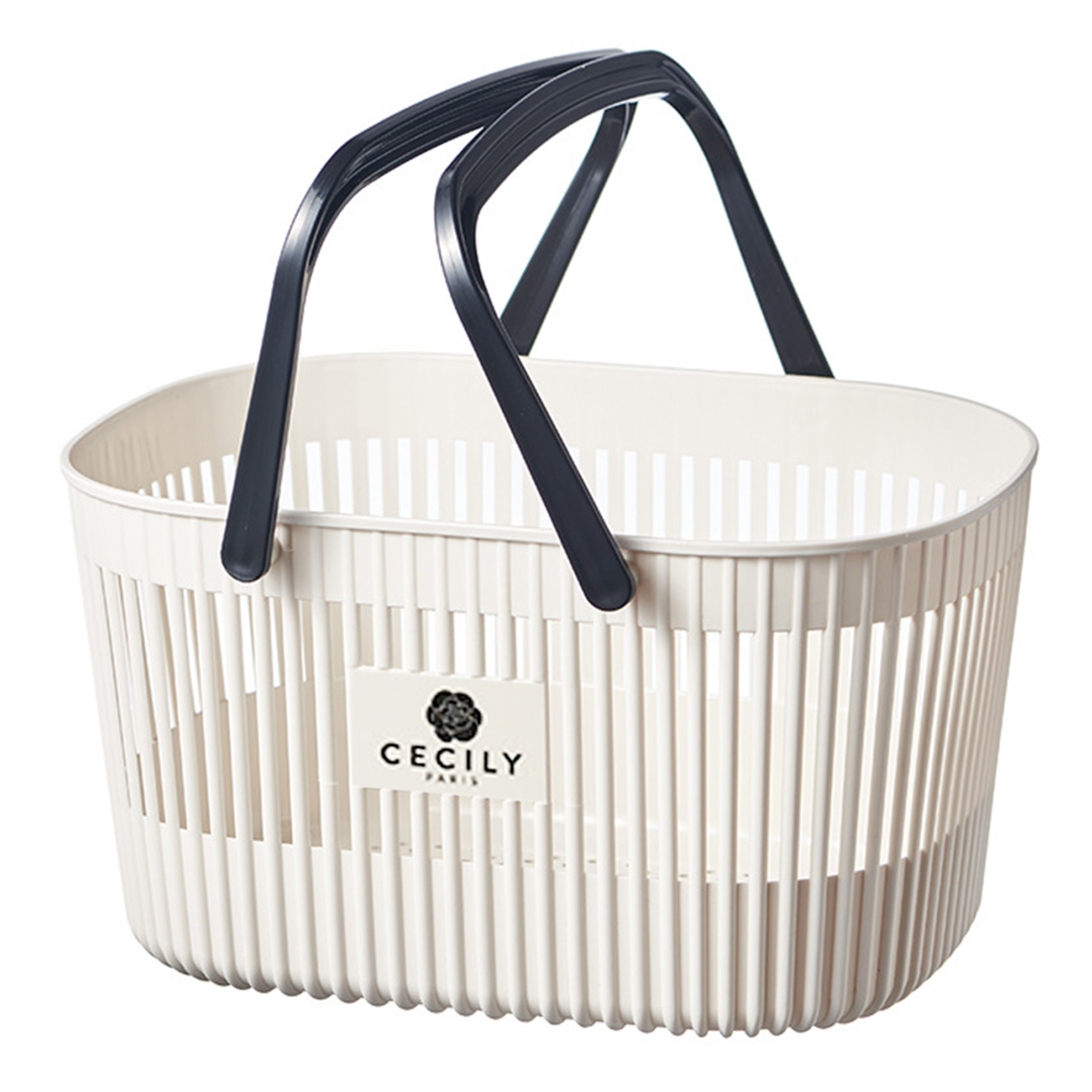 Bathroom Organizer Basket with Handles Stackable Drainage Storage Bin – view 8
