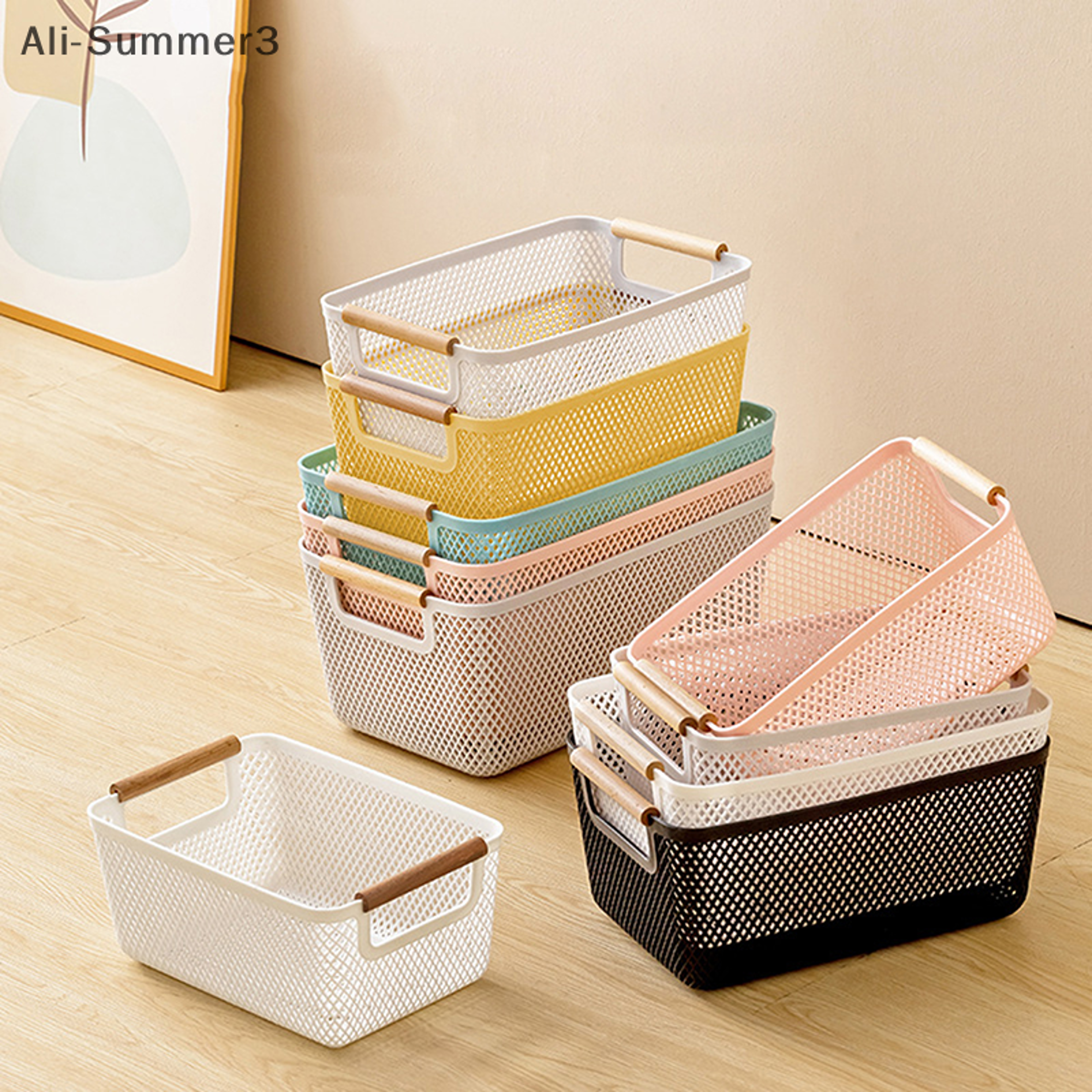 Multi Functional Storage Basket Plastic Organizer For Home Organization 0