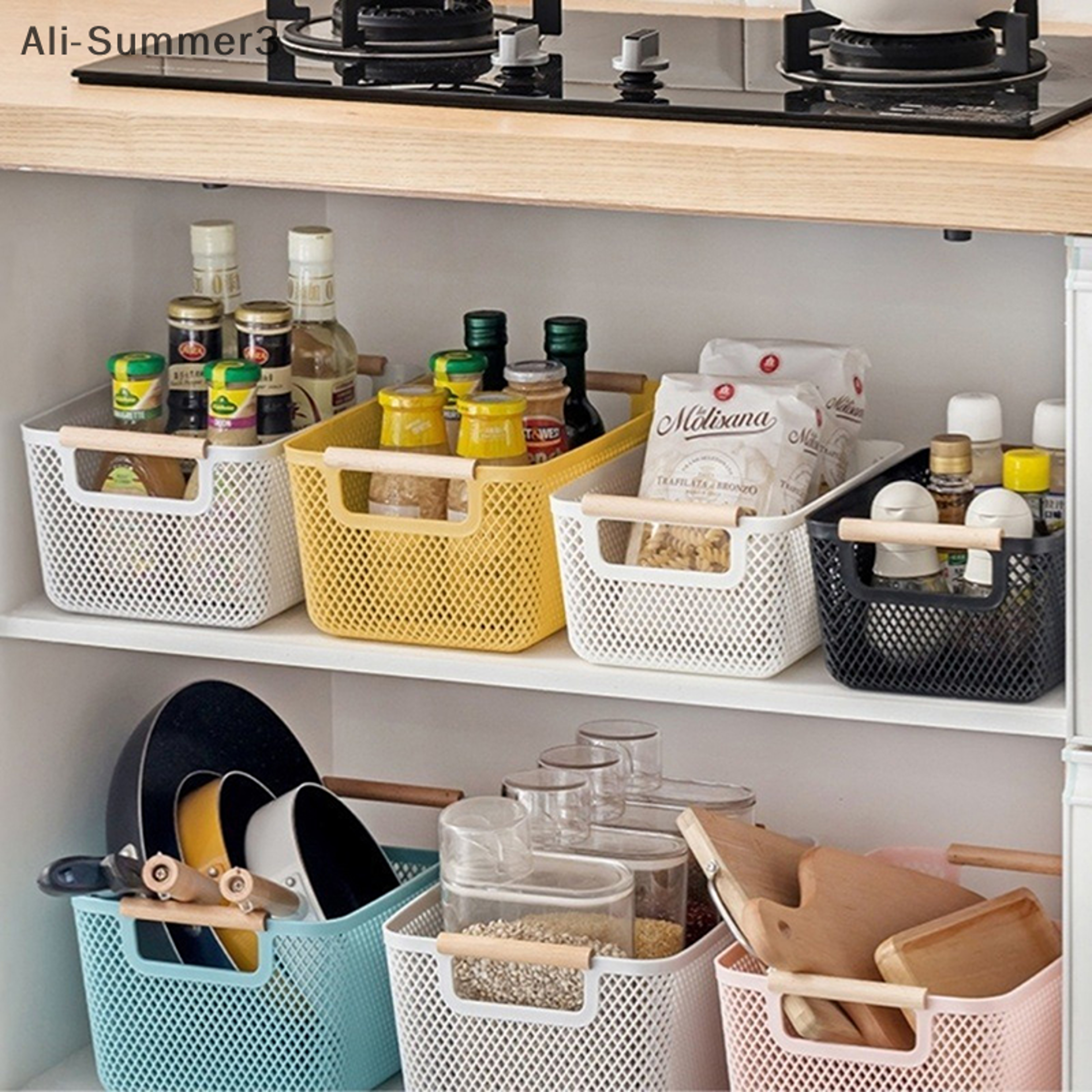 Multi Functional Storage Basket Plastic Organizer For Home Organization 1